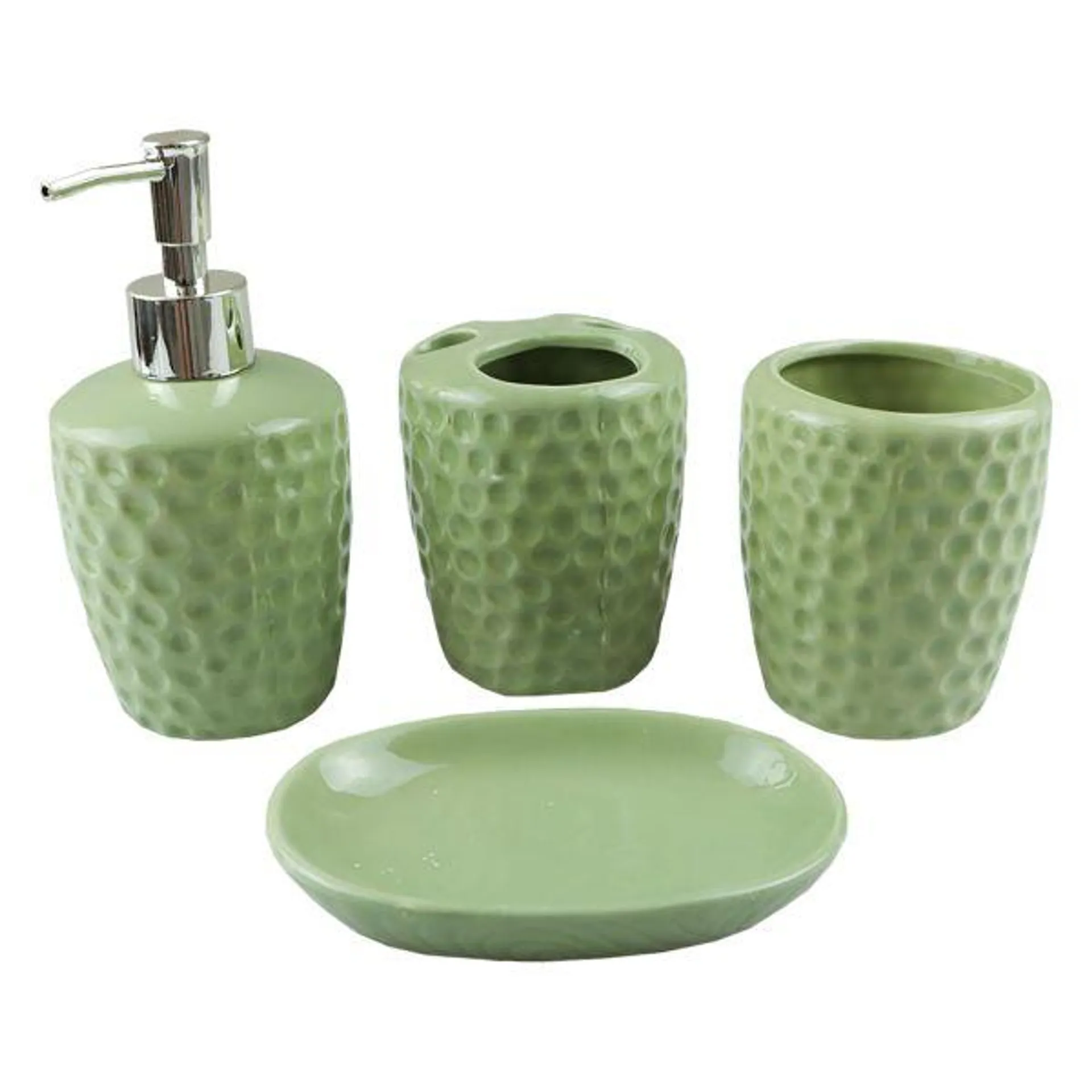 GICOS SET 4 ACCESSORI BAGNO IN CERAMICA