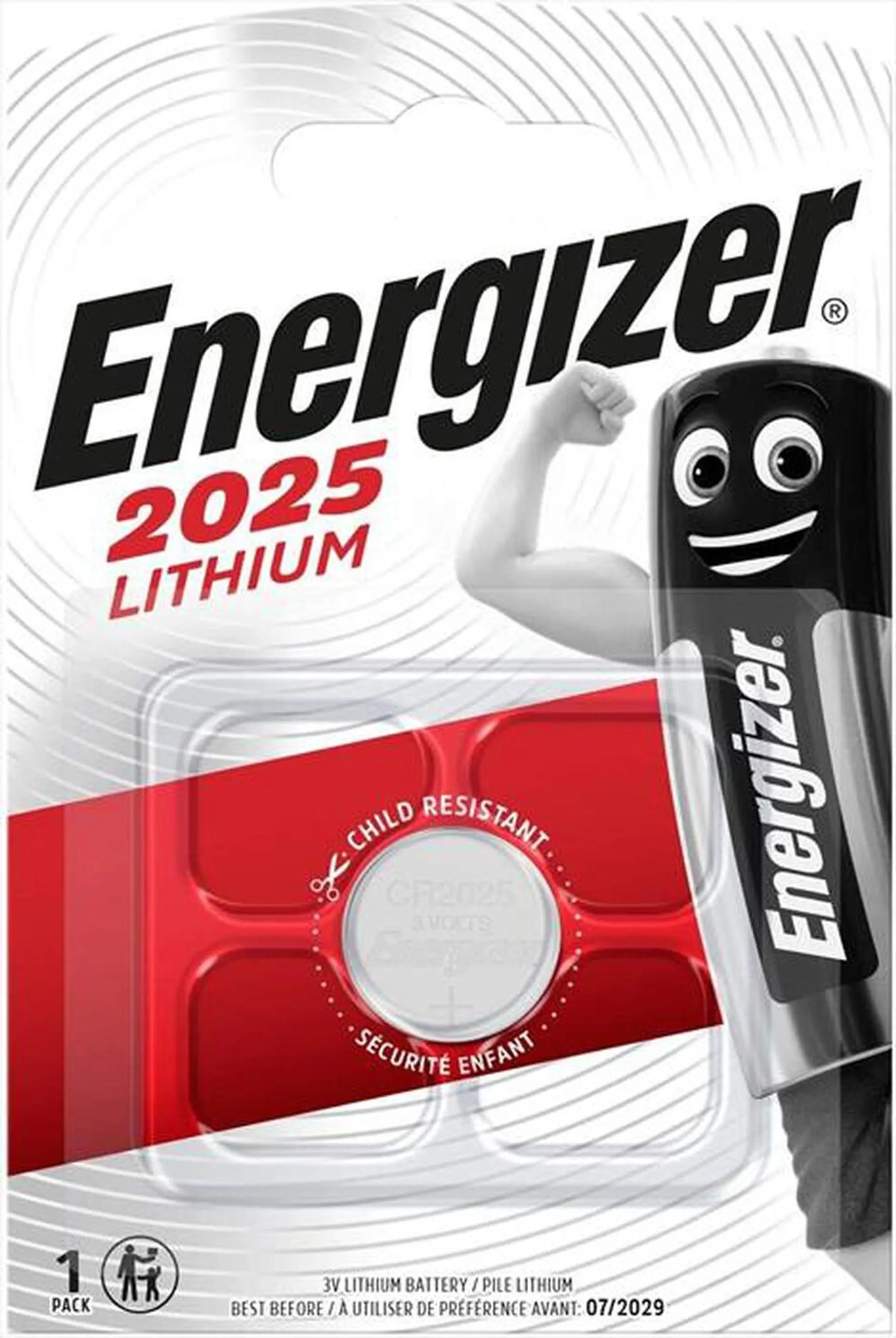 ENERGIZER - CR2025 LITHIUM BP1