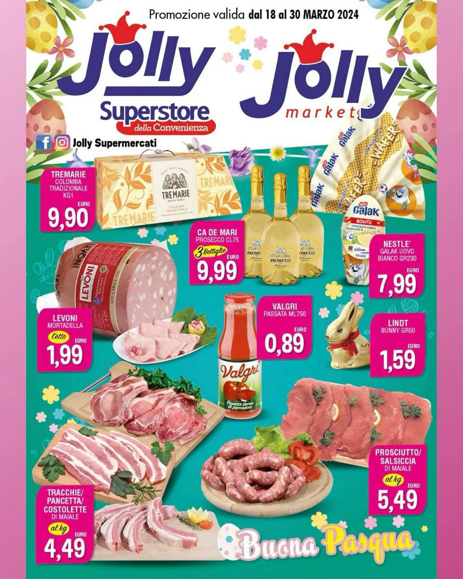 Volantino Jolly Market da 18 marzo a 30 marzo di 2024 - Pagina del volantino 1
