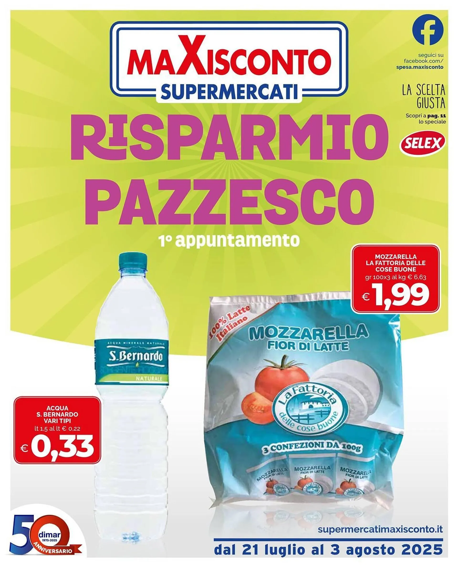 Volantino Maxisconto da 21 luglio a 3 agosto di 2025 - Pagina del volantino 1