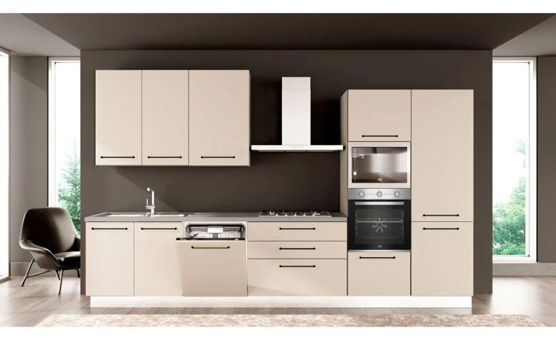 Noa cucina 360 cm colori a scelta