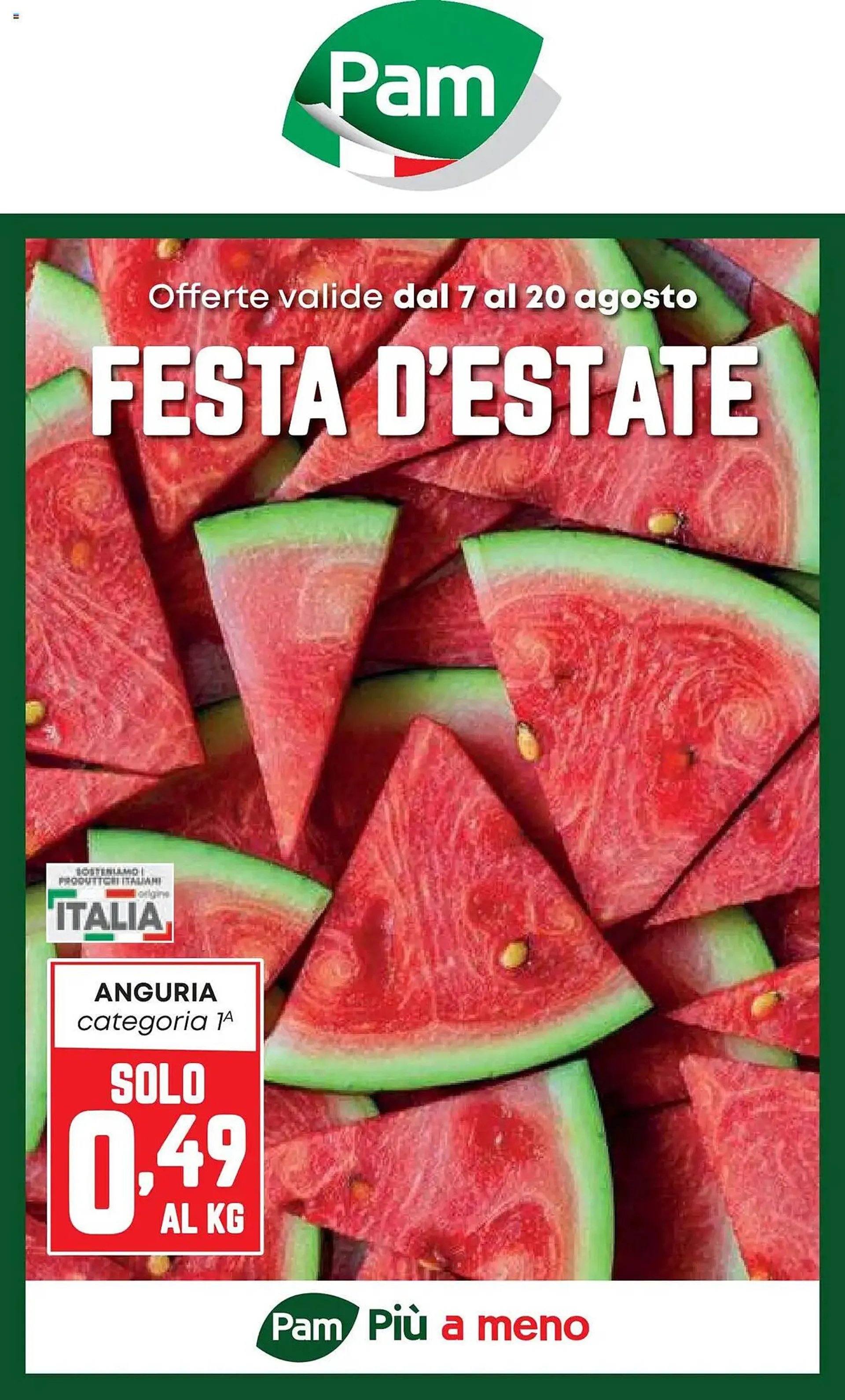 Volantino Pam da 7 agosto a 20 agosto di 2025 - Pagina del volantino 1