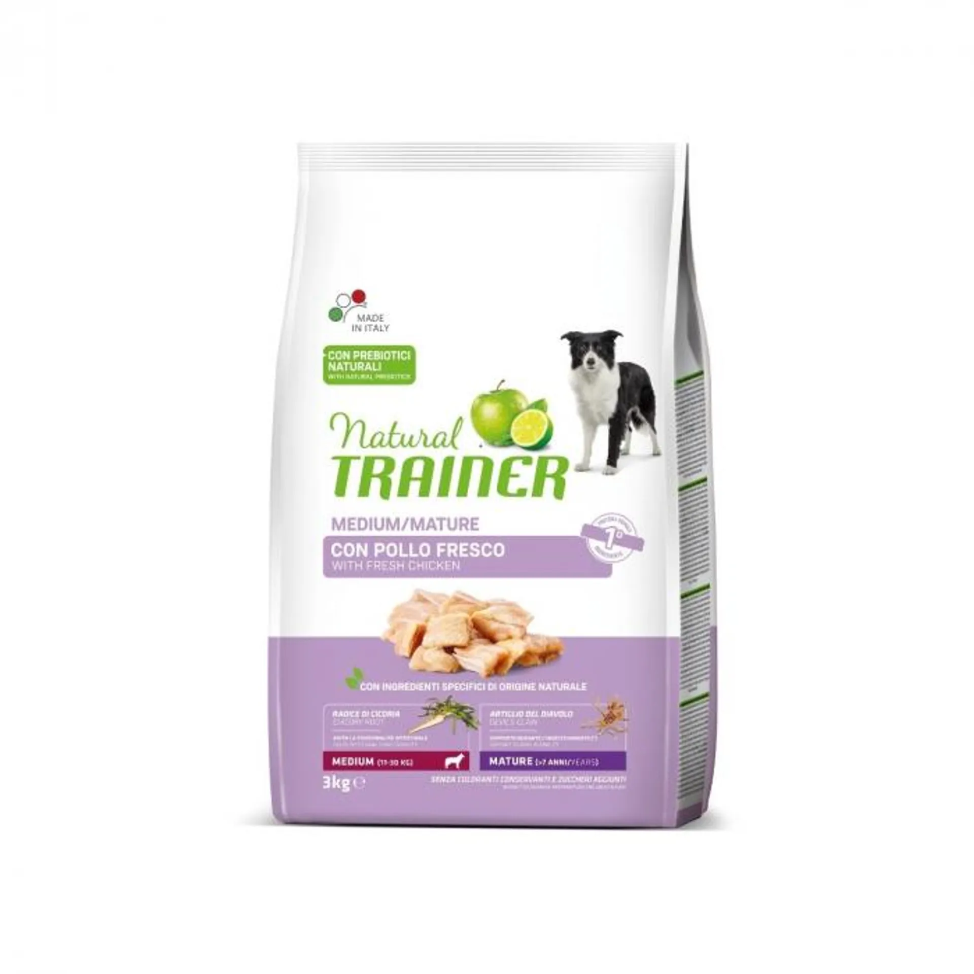 Natural Trainer Medium/Mature crocchette per cani Pollo 3kg