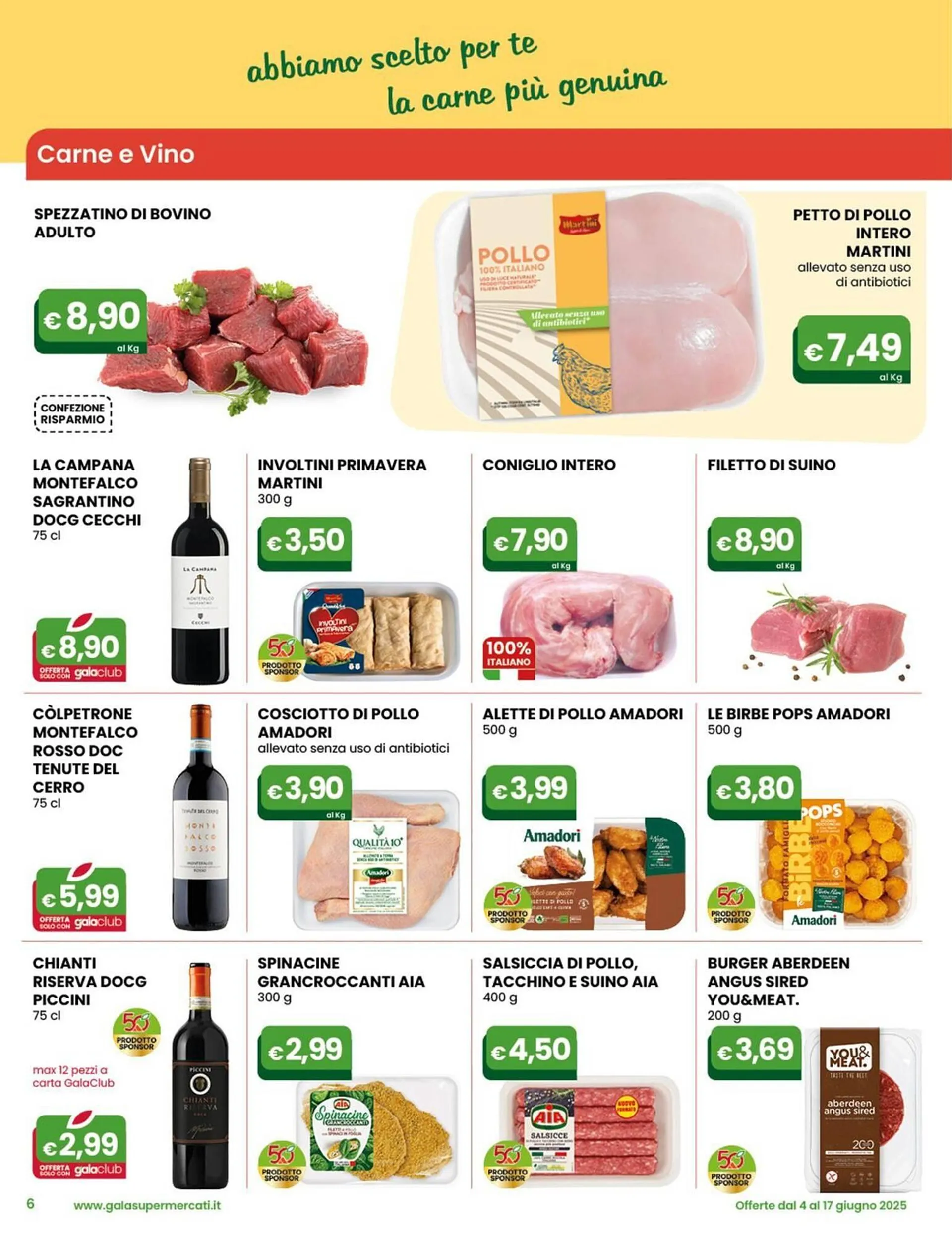 Volantino Gala Supermercati da 4 giugno a 17 giugno di 2025 - Pagina del volantino 6