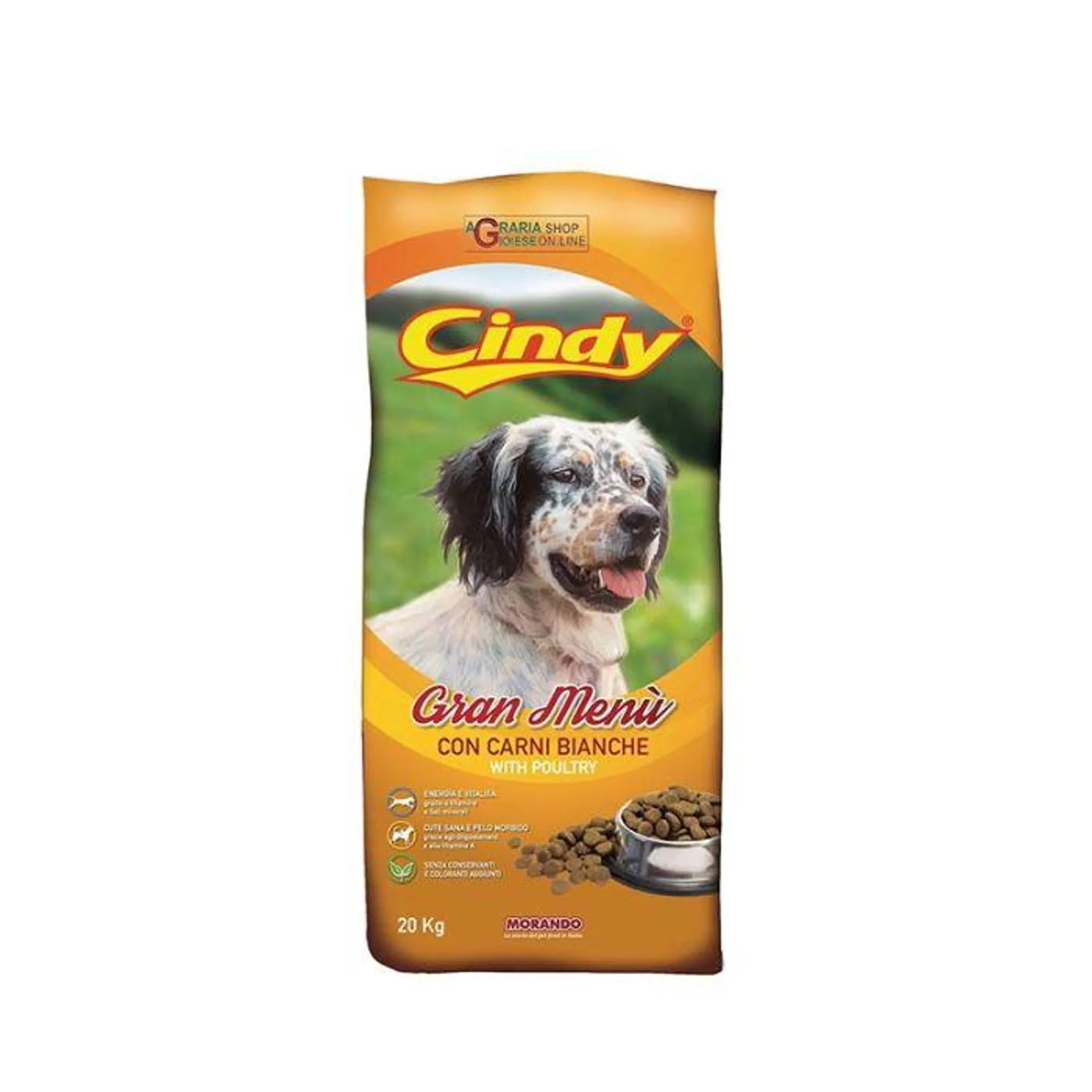 Cindy cibo secco per cane, carni bianche, conf. 20 kg