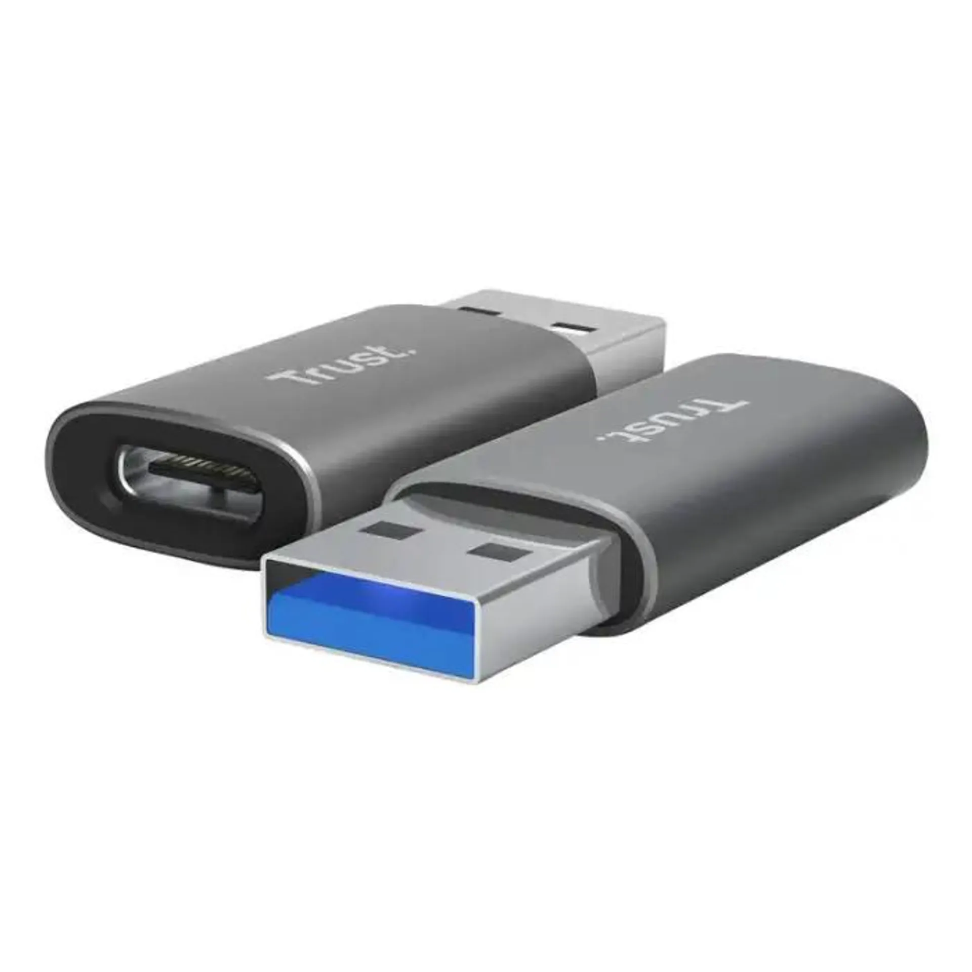 Trust coppia adattatori calyx usb type-c usb tipo a grigio