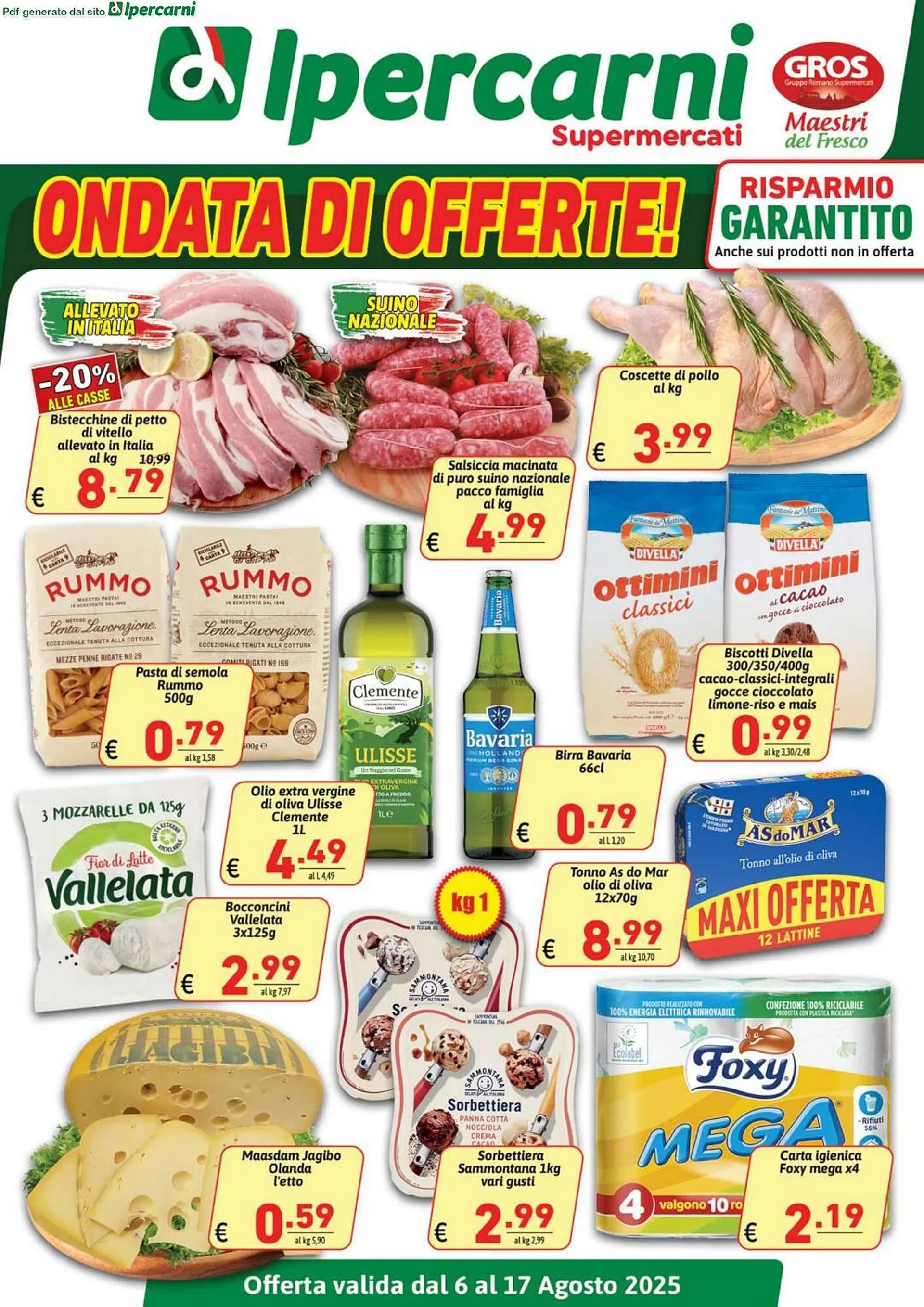 Volantino Ipercarni da 6 agosto a 17 agosto di 2025 - Pagina del volantino 1