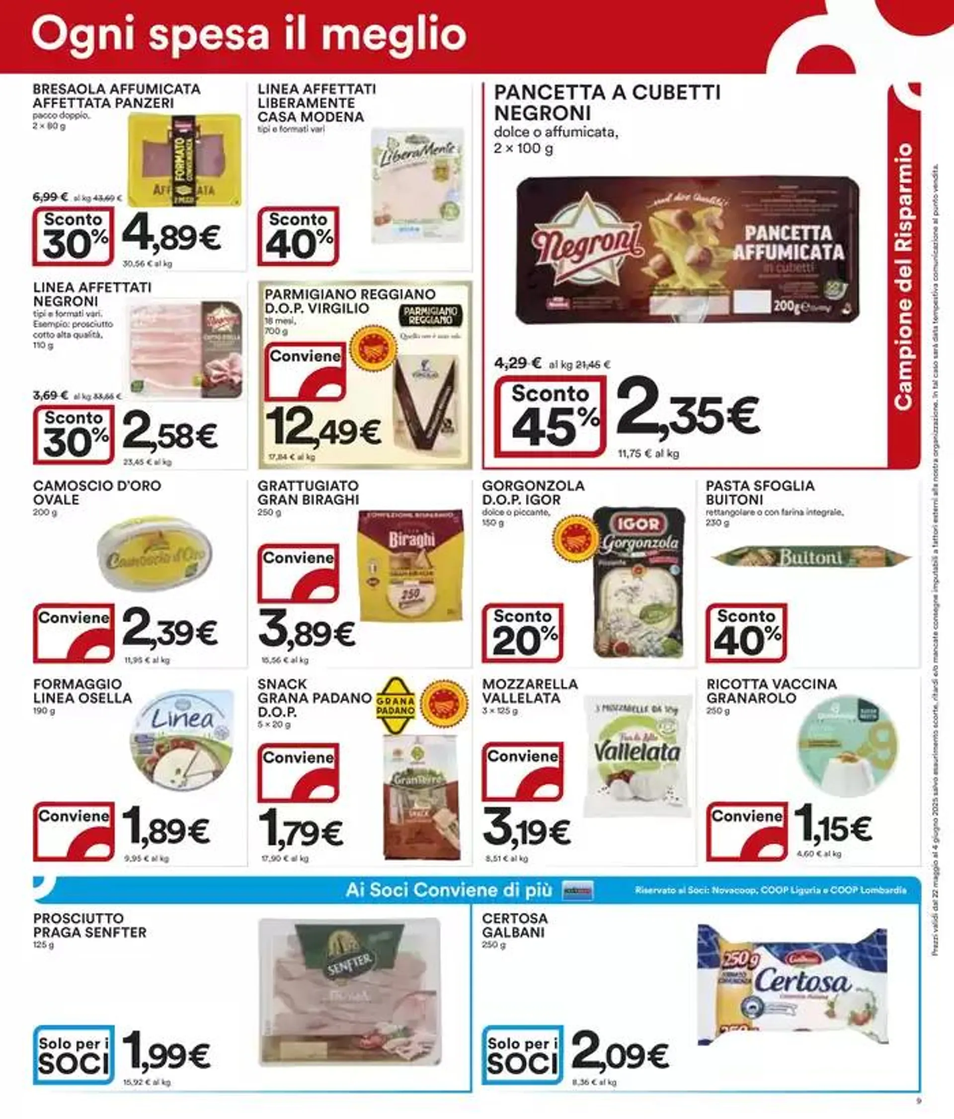 Sconti fino al 50 % da 22 maggio a 4 giugno di 2025 - Pagina del volantino 9