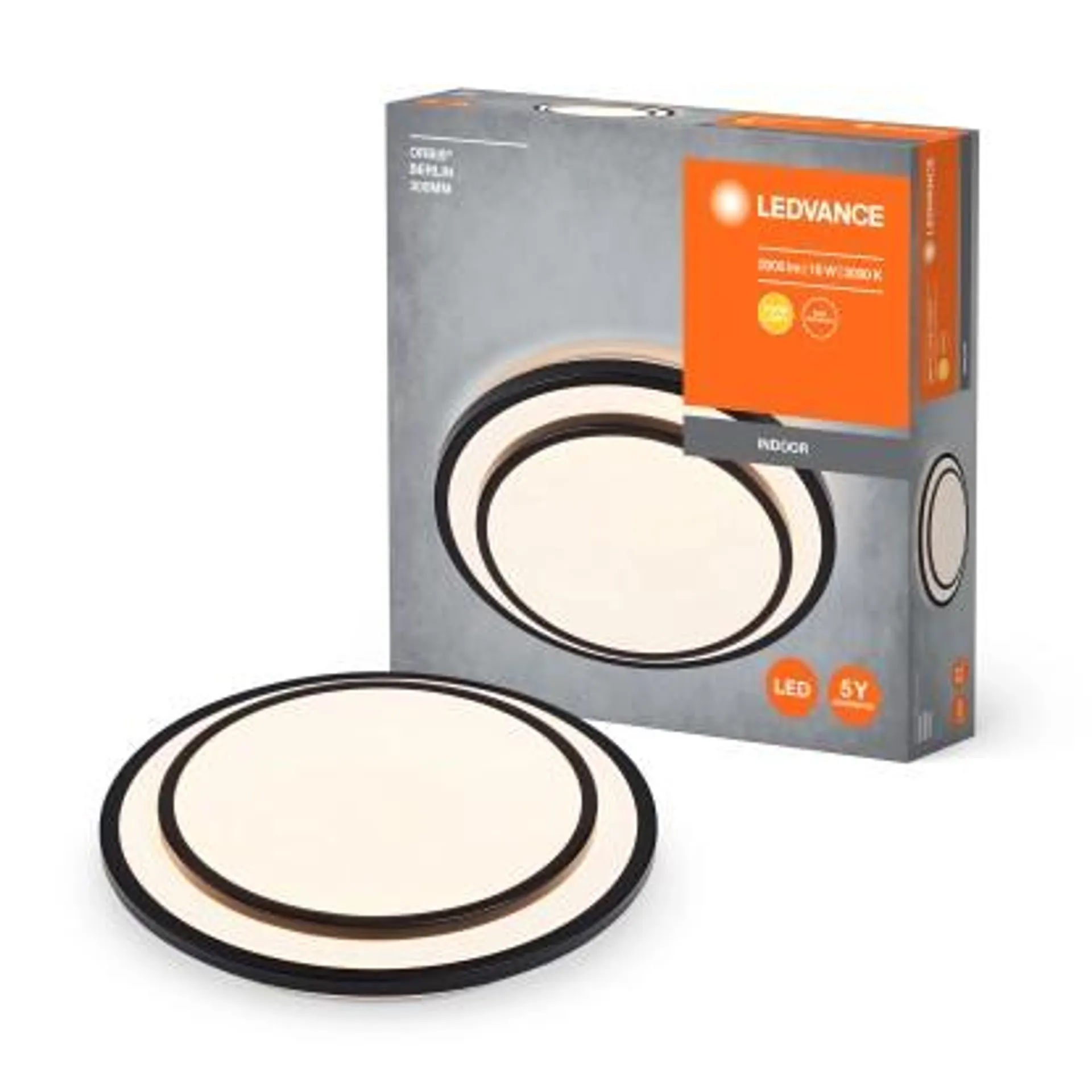 Plafoniera LED Ledvance Orbis Berlin nero Ø 29,3 cm