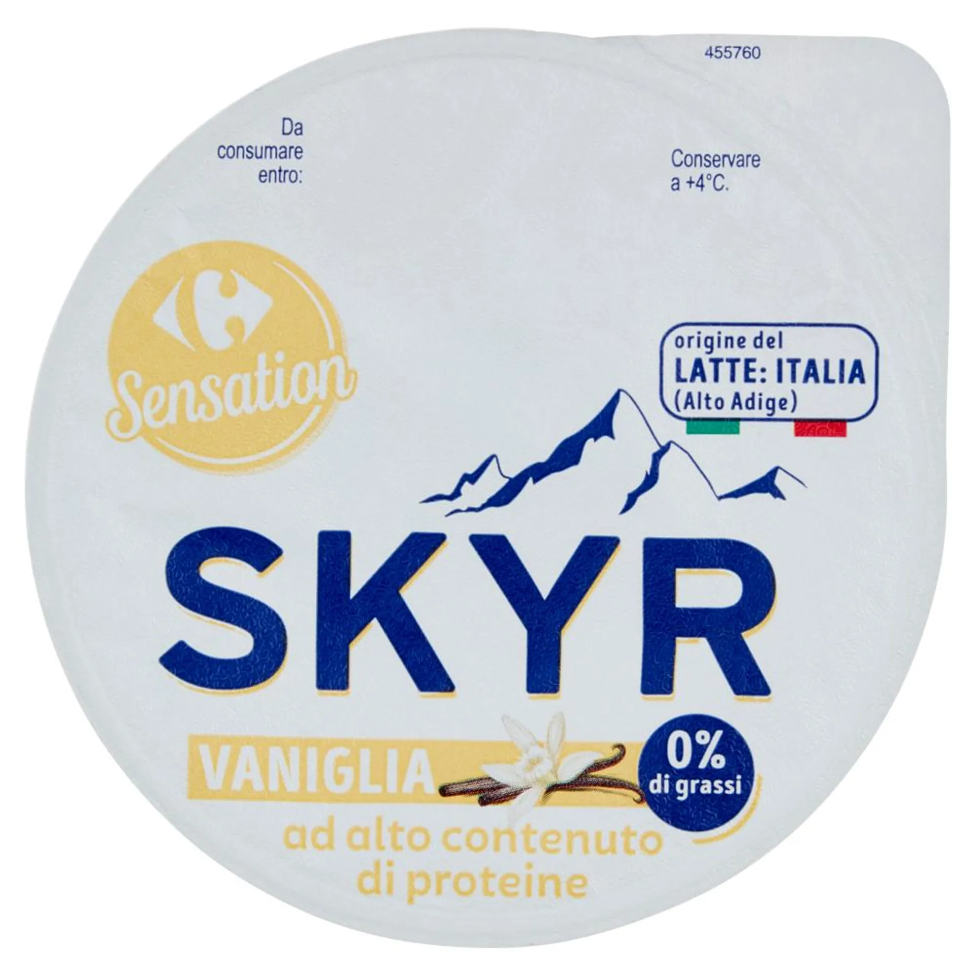 Carrefour Sensation Skyr Vaniglia 0% di grassi 150 g