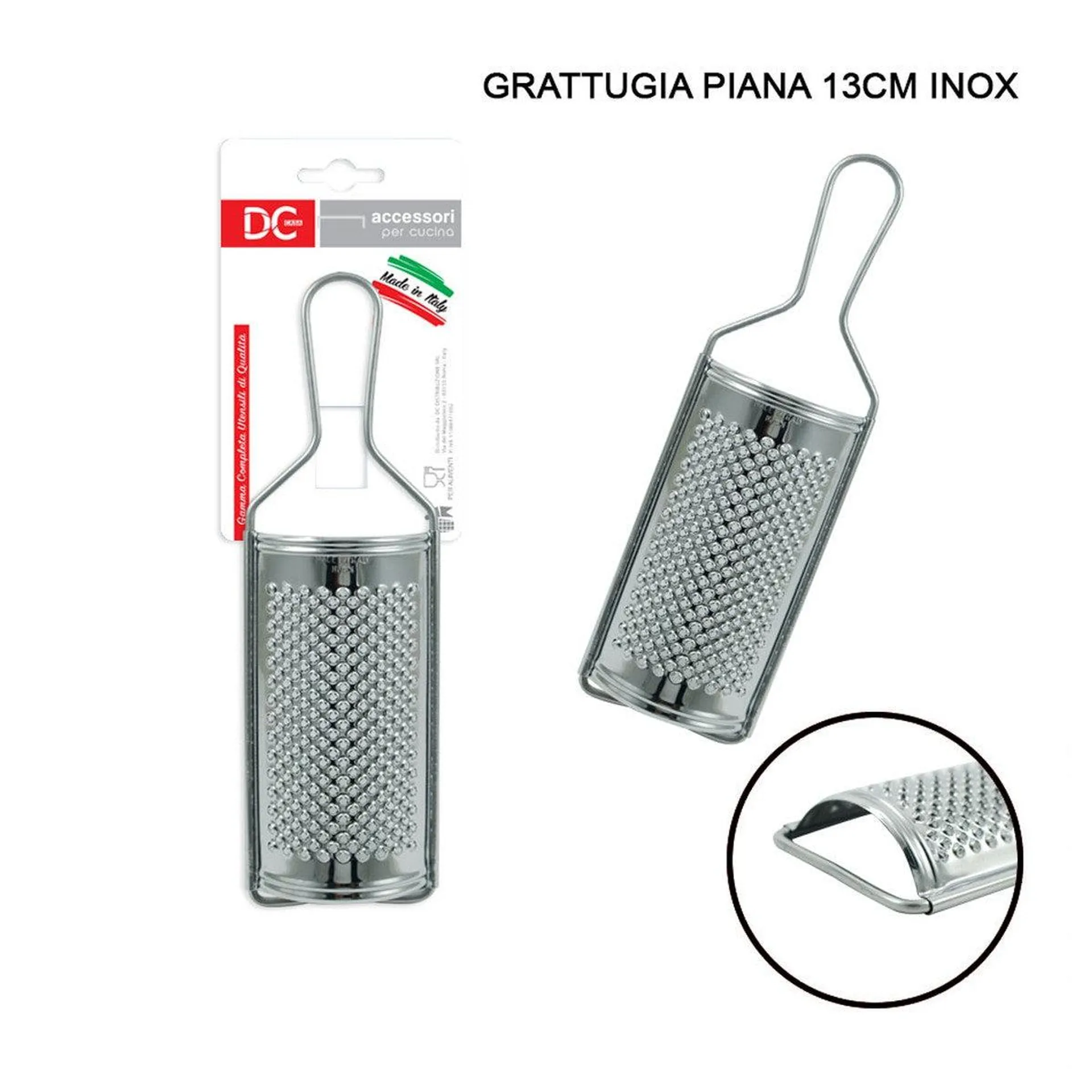 Dc - Grattugia Inox Piana 13Cm