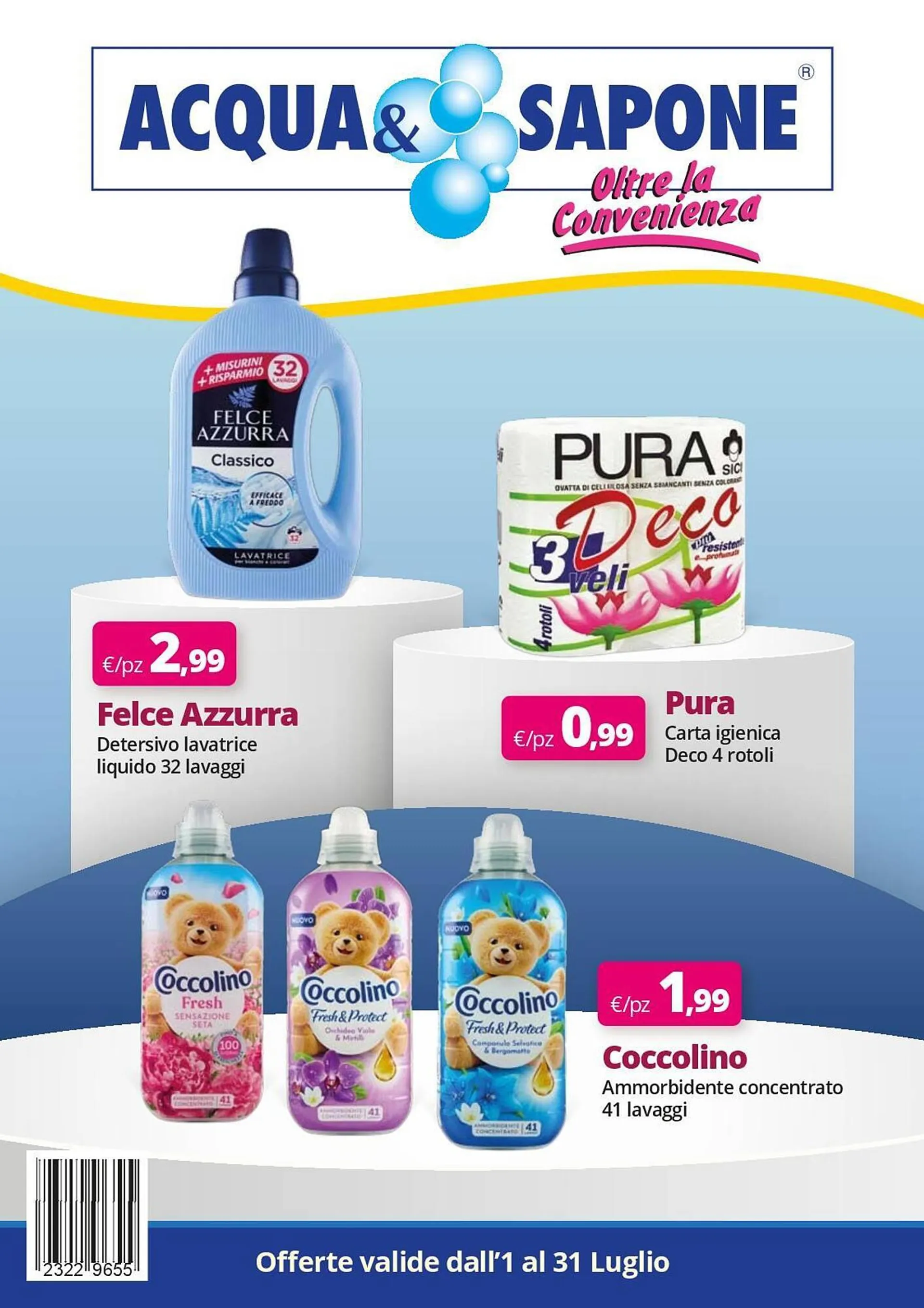 Volantino Acqua & Sapone da 1 luglio a 31 luglio di 2025 - Pagina del volantino 1
