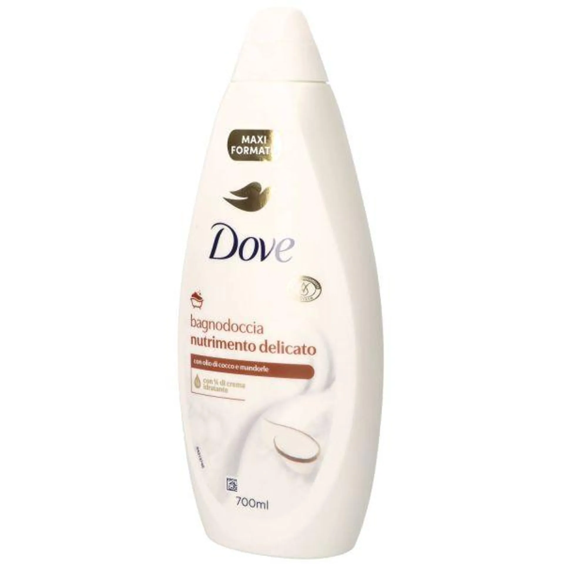 DOVE BAGNOSCHIUMA DELICATO CON OLIO DI COCCO E MANDORLE 700ML