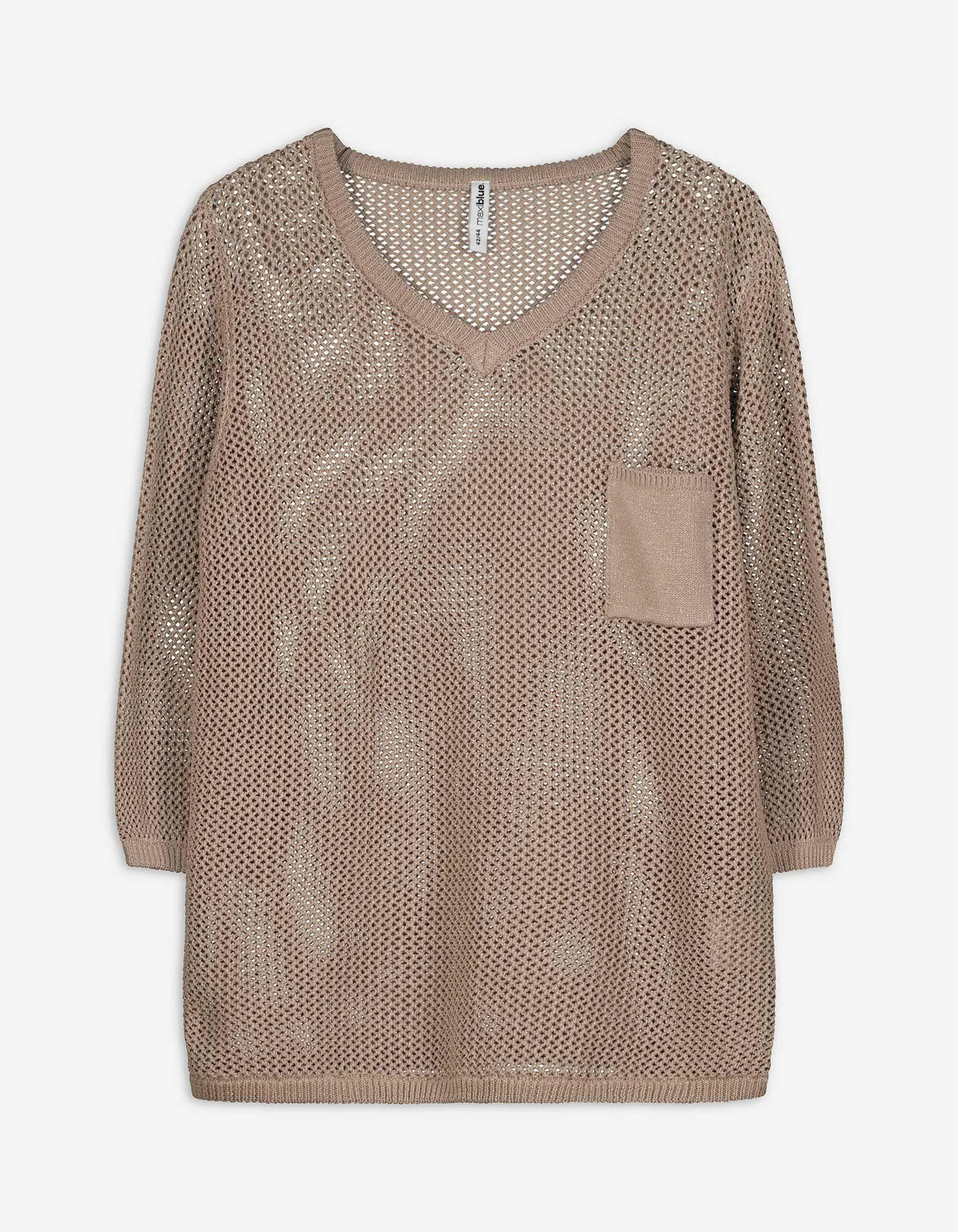 Pullover - Misto cotone - beige