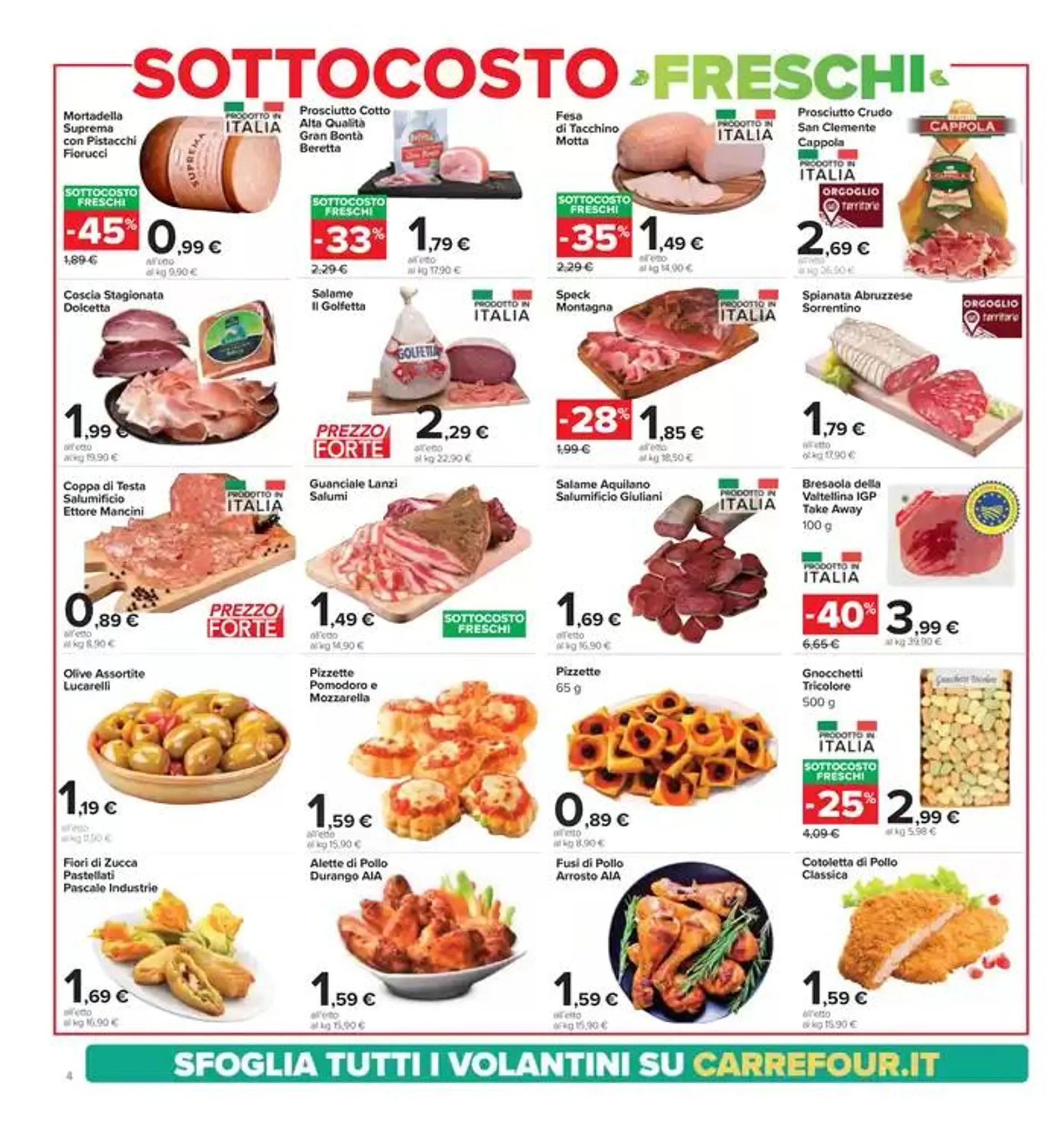 Sottocosto freschi  da 21 ottobre a 31 ottobre di 2024 - Pagina del volantino 4