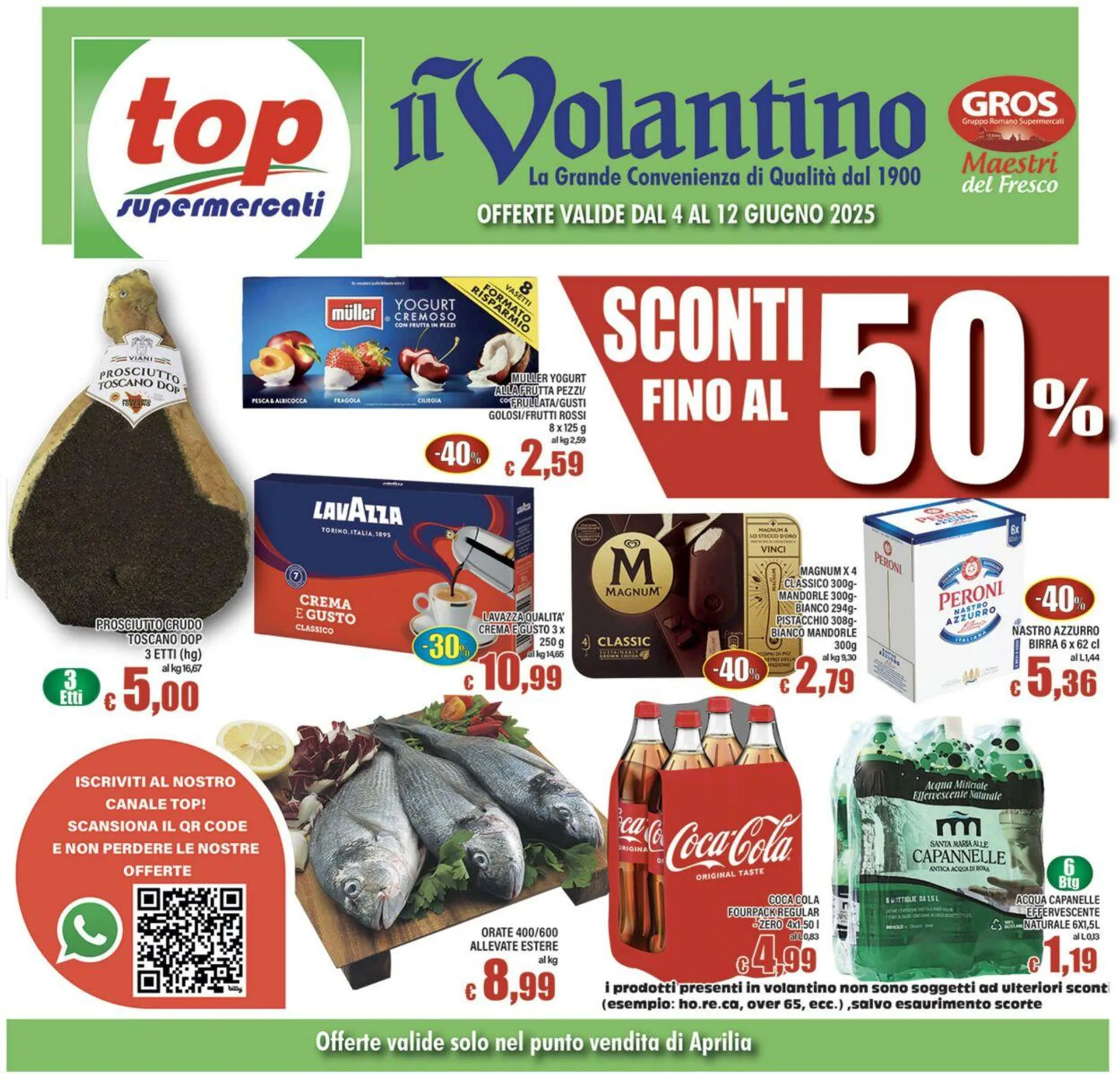 Top Supermercati Volantino attuale da 17 luglio a 31 luglio di 2025 - Pagina del volantino 1