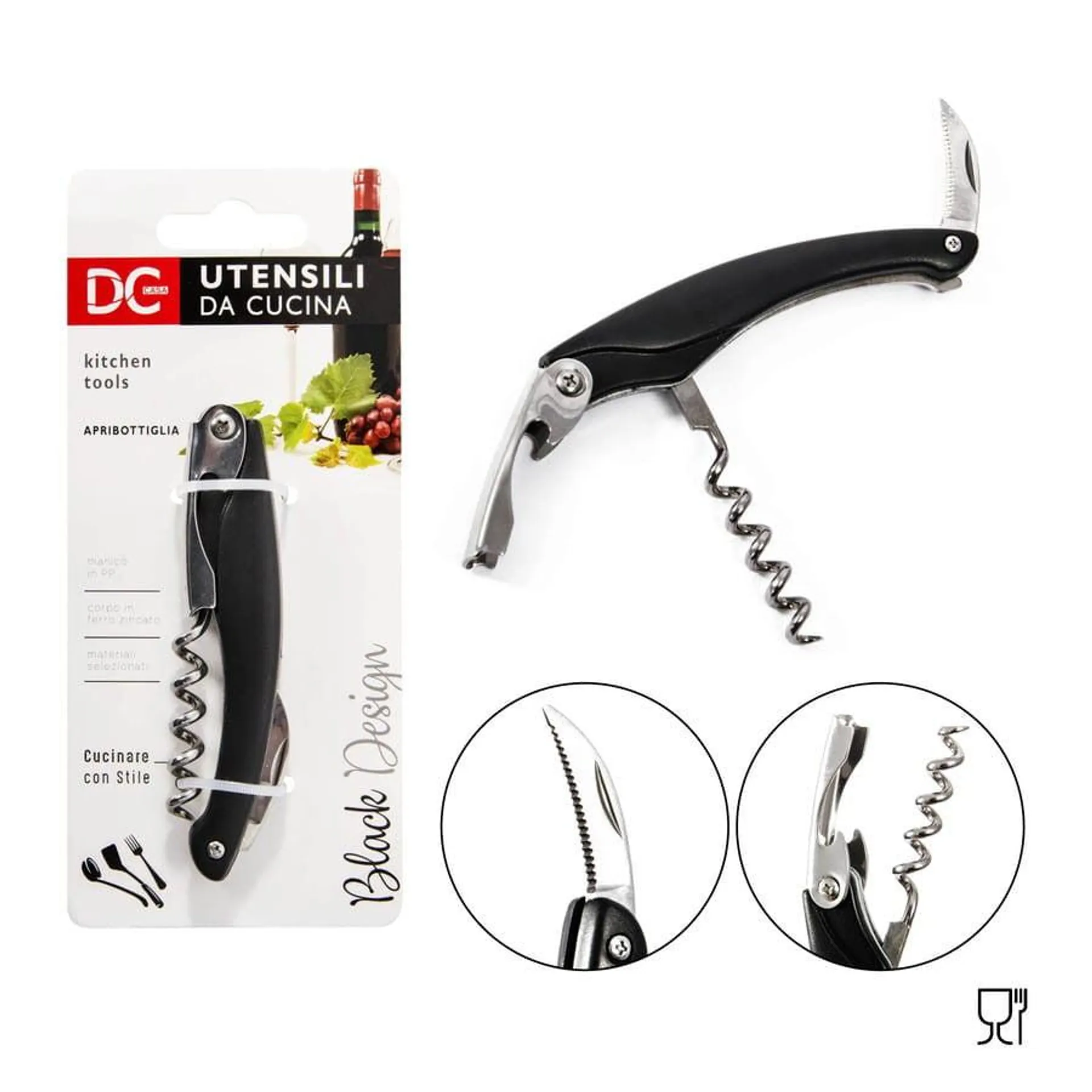 Dc - L/Black Design Apribottiglia 11Cm