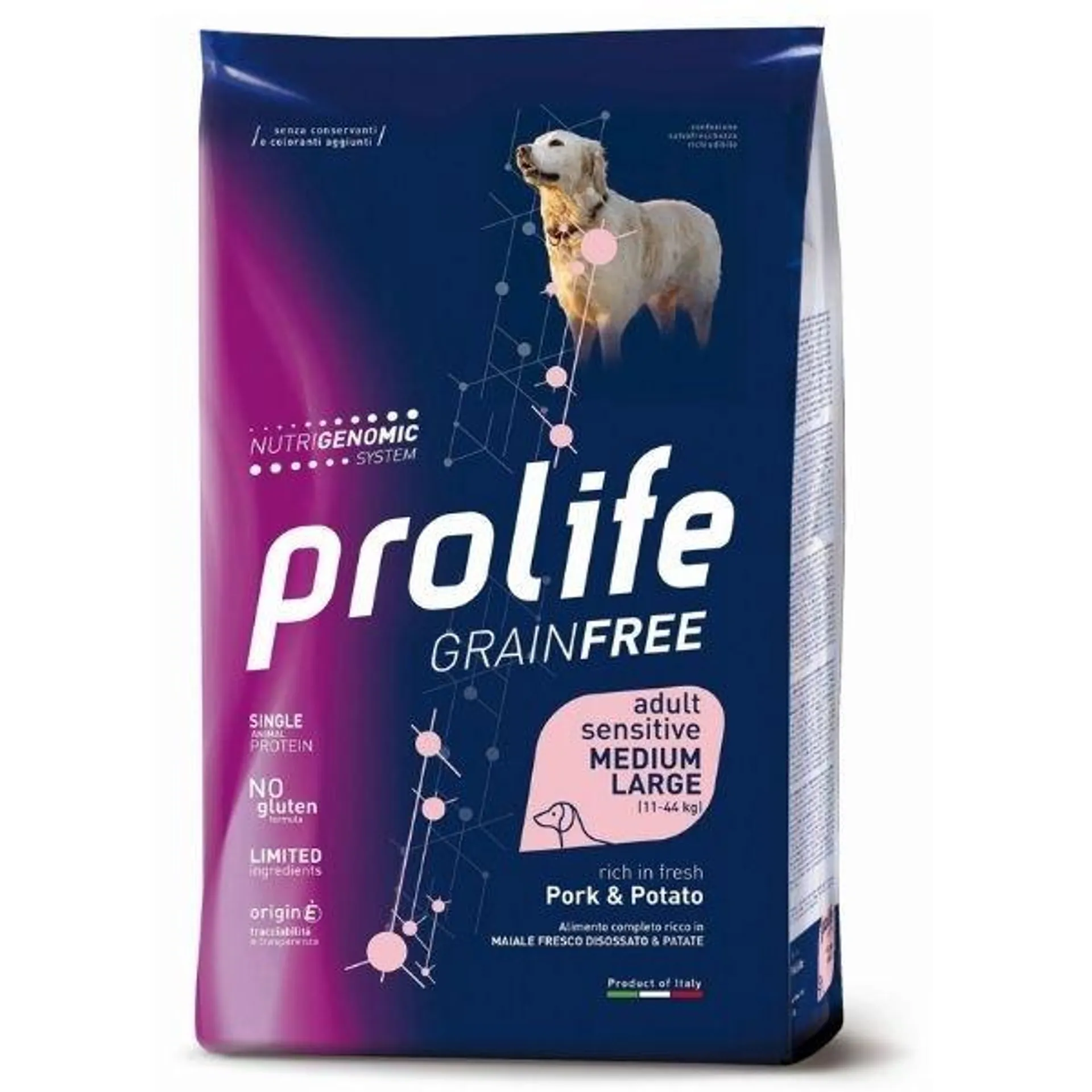 Prolife - Grain Free Adult Medium/Large Sensitive Pork & Potato