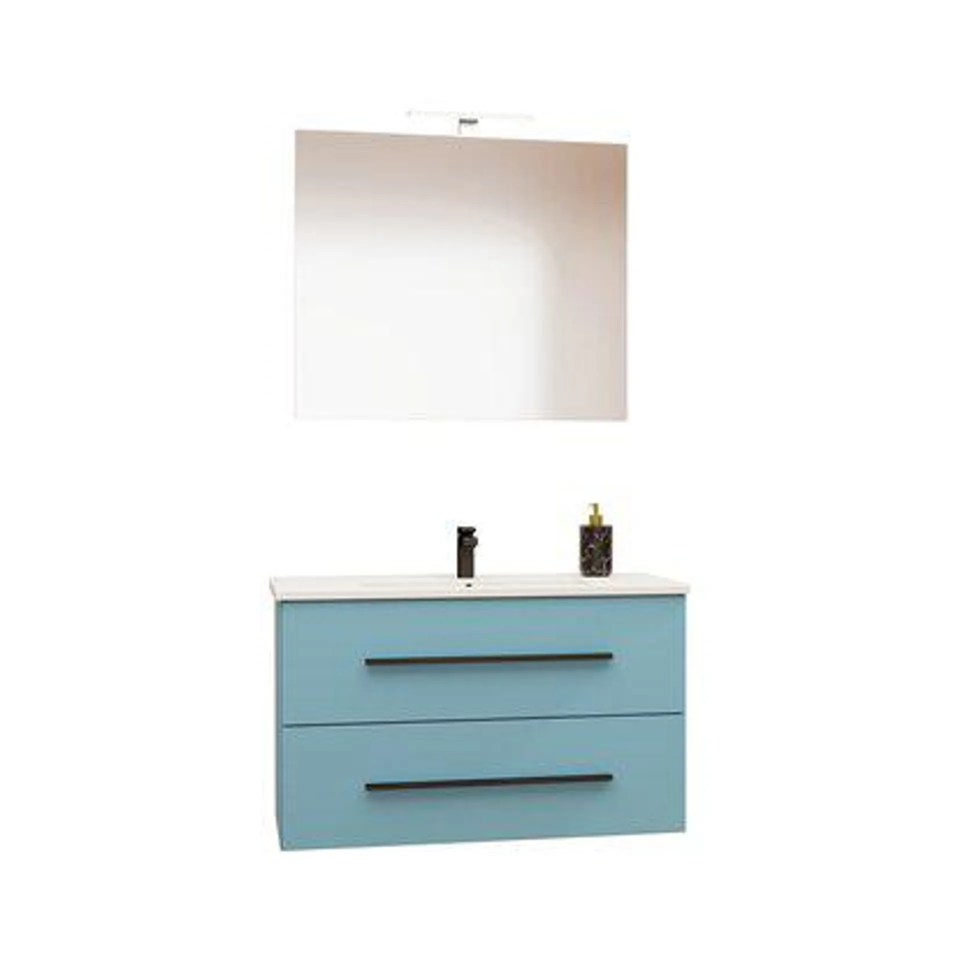 Composizione bagno 75x46 cm blu bermuda