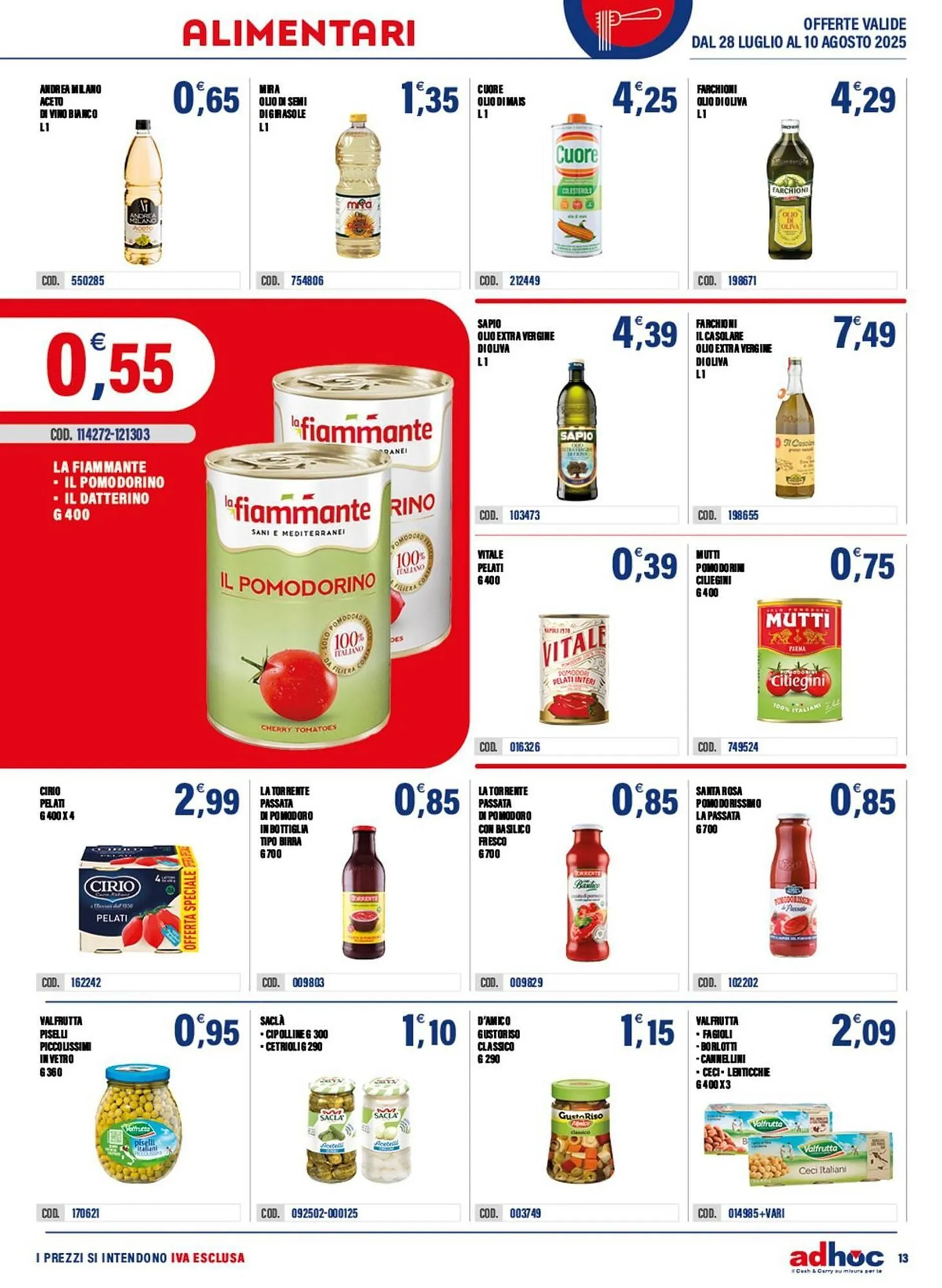 Volantino Adhoc da 28 luglio a 10 agosto di 2025 - Pagina del volantino 13