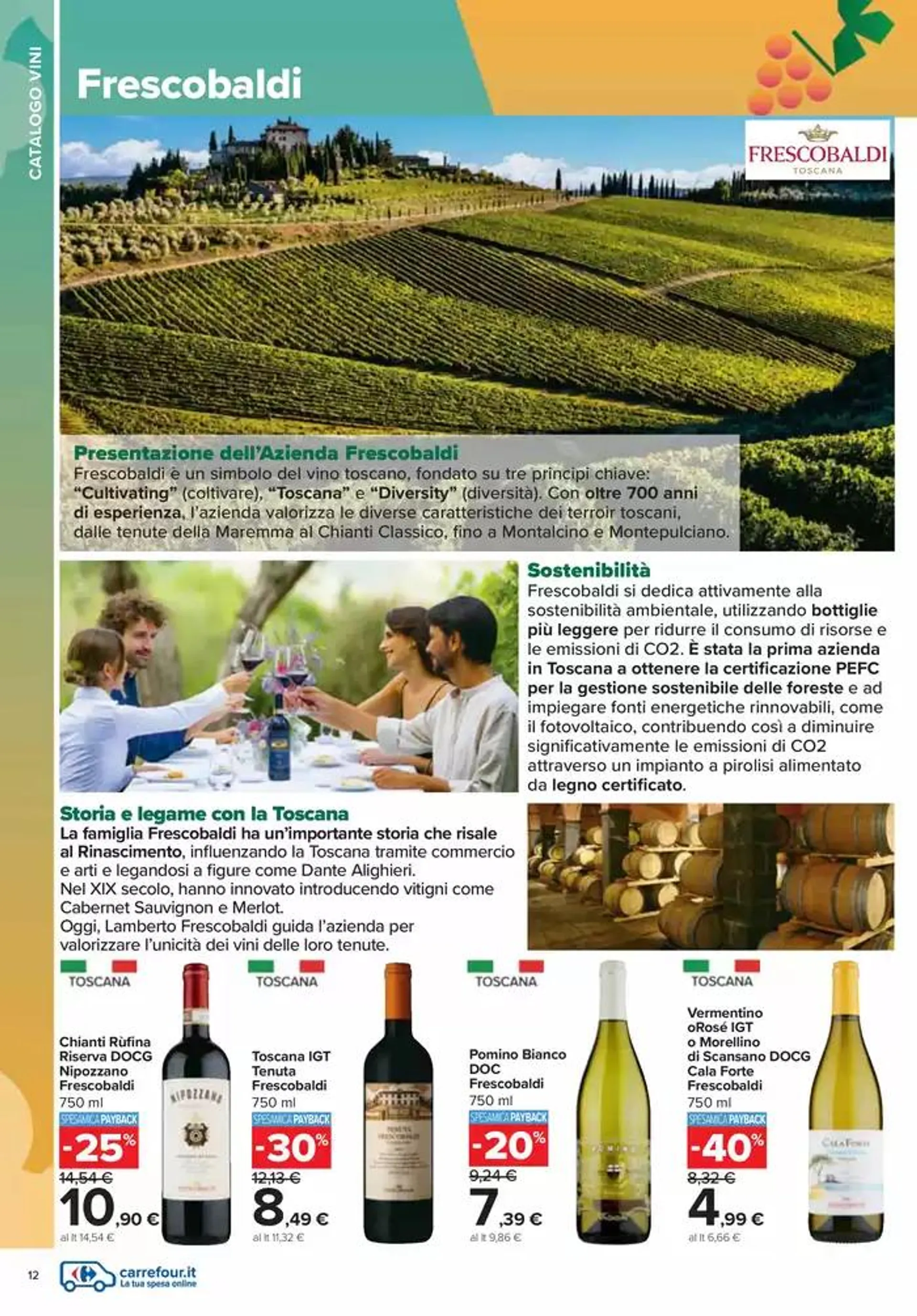 Catalogo vini  da 7 ottobre a 10 novembre di 2024 - Pagina del volantino 12