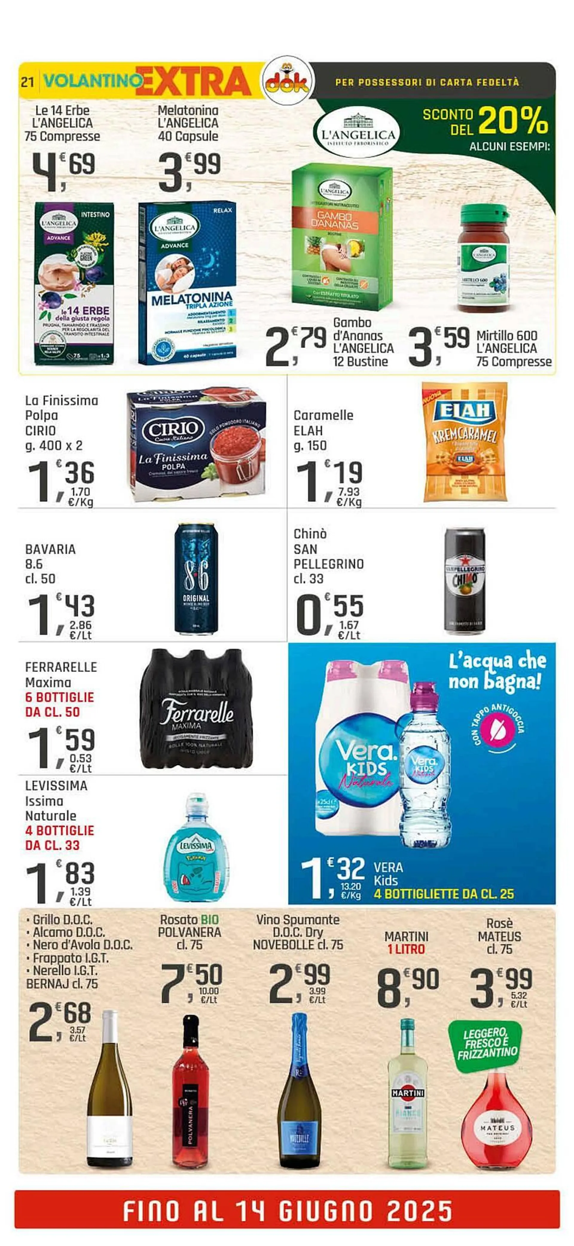 Volantino Supermercati Dok da 4 giugno a 14 giugno di 2025 - Pagina del volantino 21