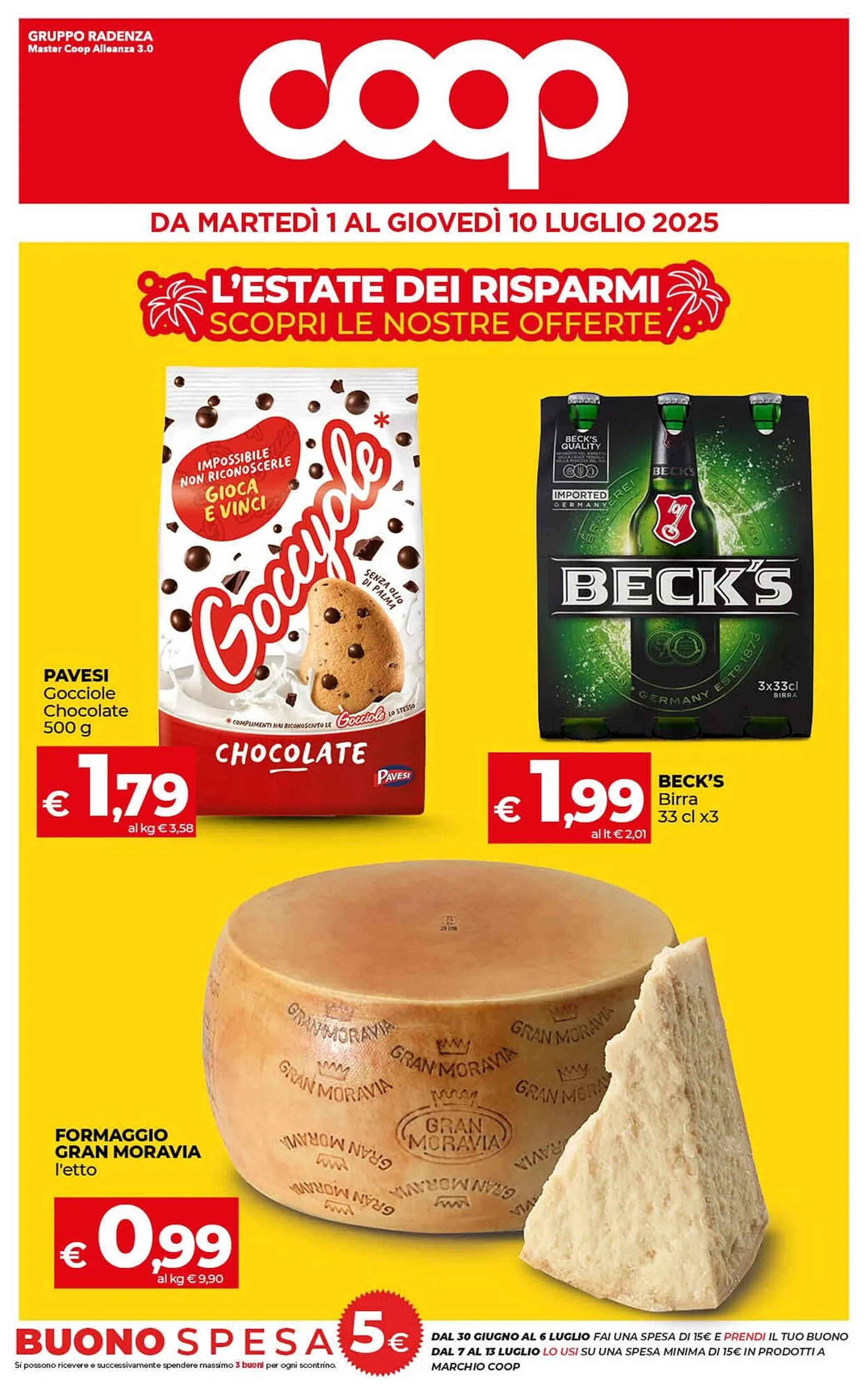 Volantino Coop Radenza da 1 luglio a 10 luglio di 2025 - Pagina del volantino 1