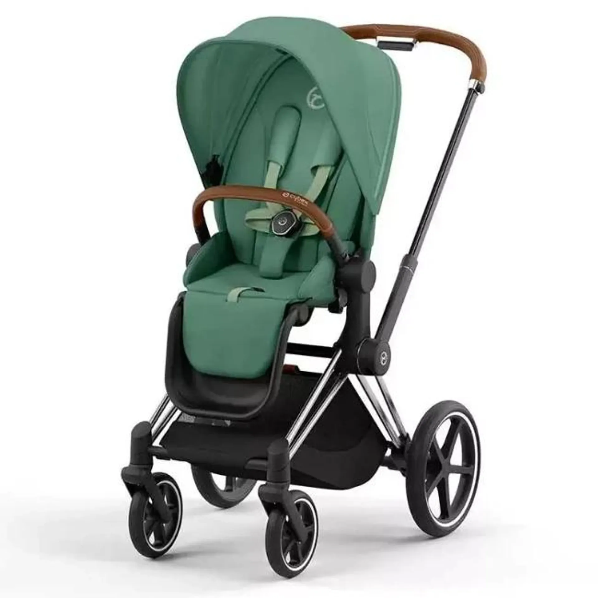 Cybex Platinum Passeggino Elettrico e-Priam con Telaio Chrome Brown