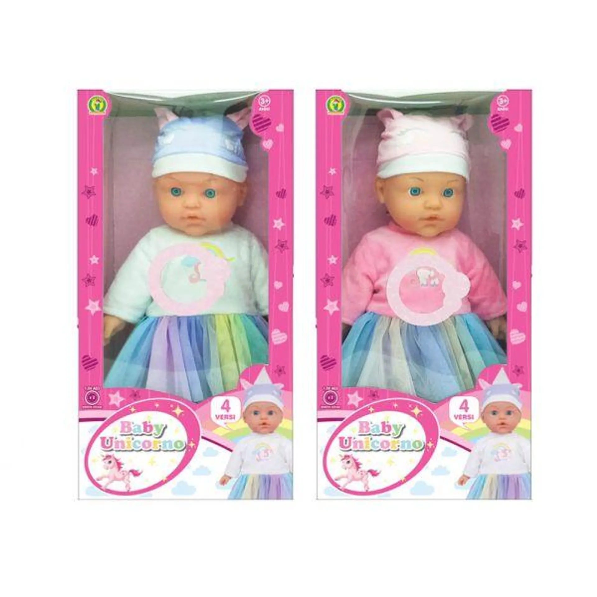 Bambola baby Unicorno 41 cm - Mazzeo Giocattoli