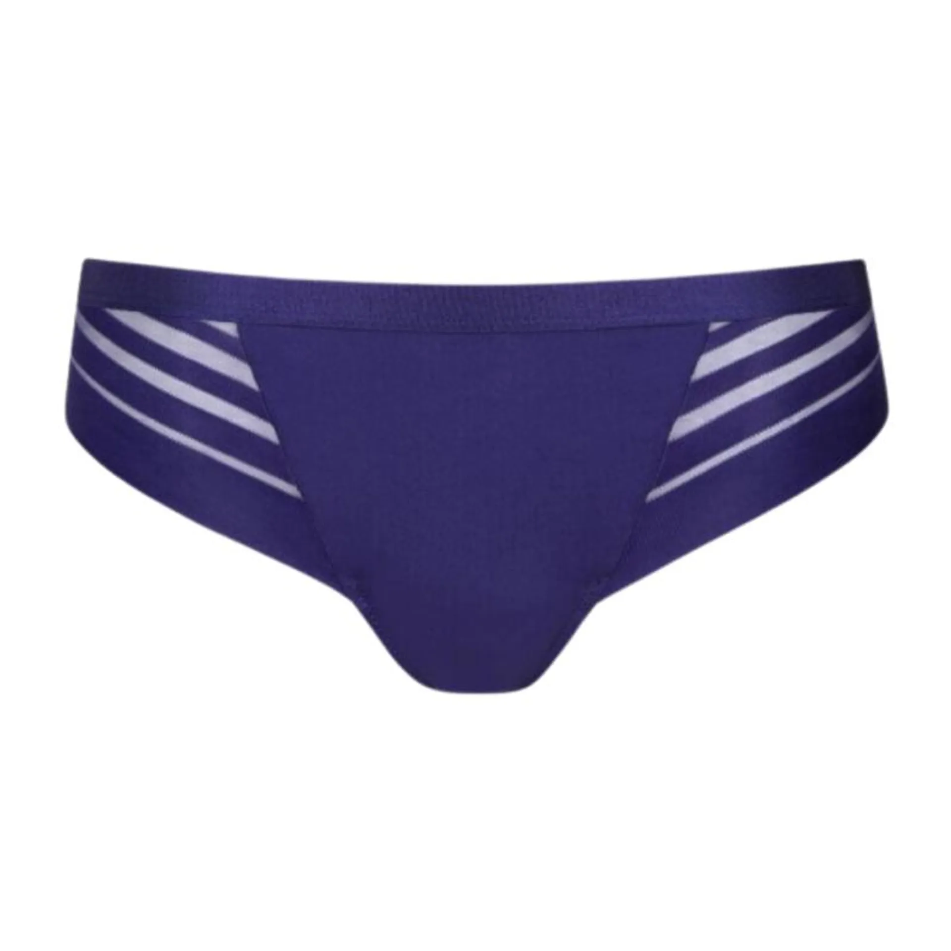 LIS-22138-ID- Slip liscio taglio laser Alegra - Blu indaco