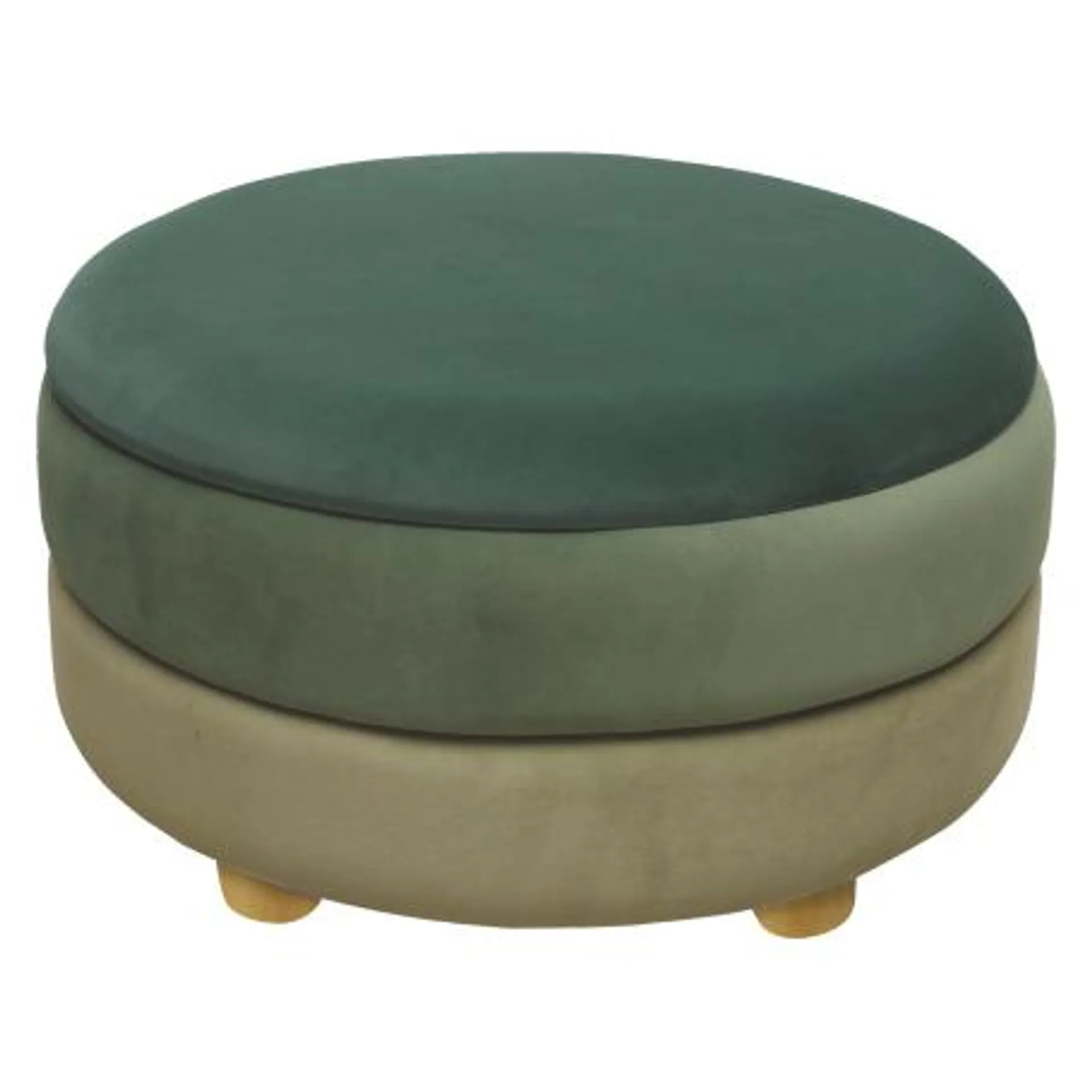 MD CASA - POUF OTTOMAN VERDE