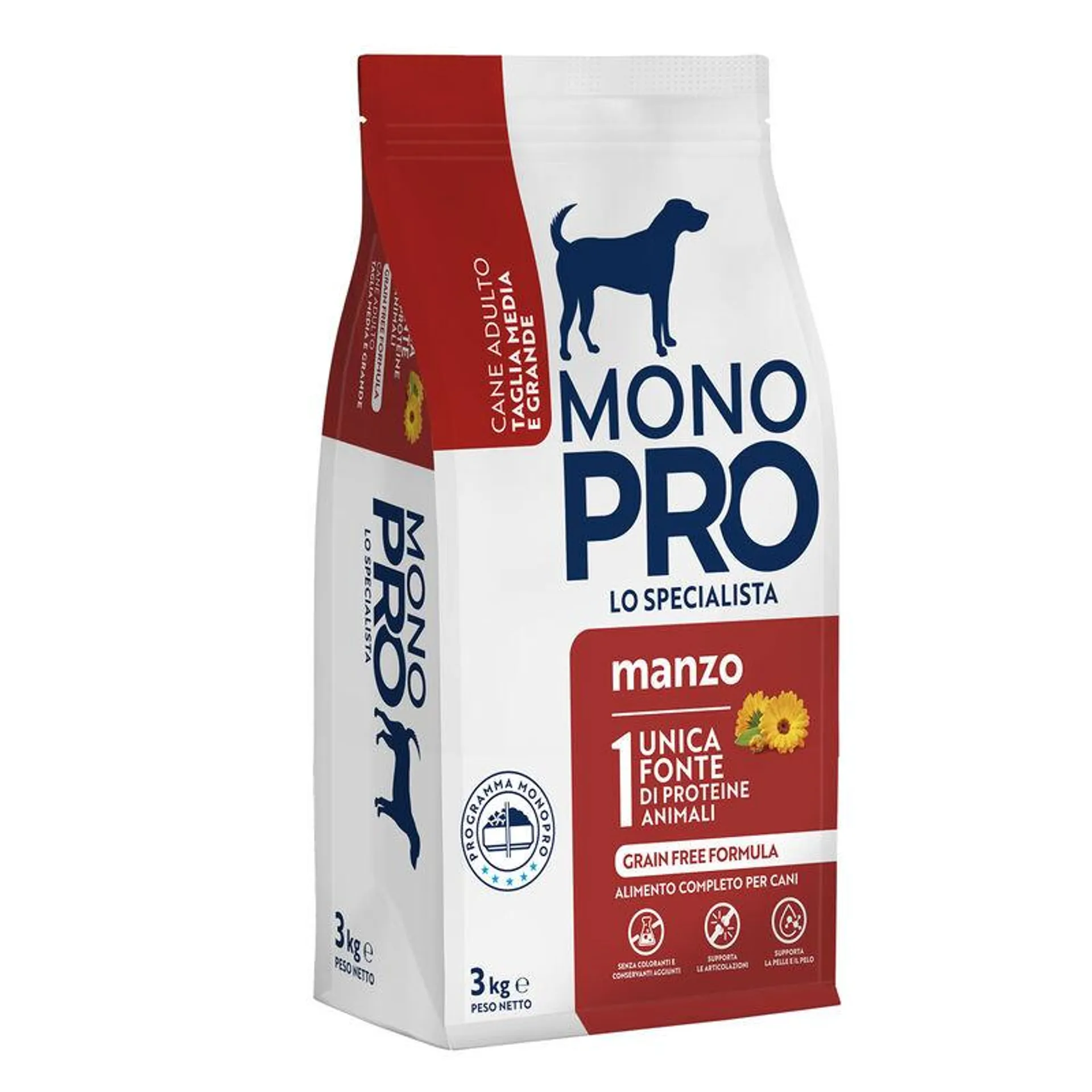 Monopro Dog Adult Medium&Maxi Manzo 3 kg