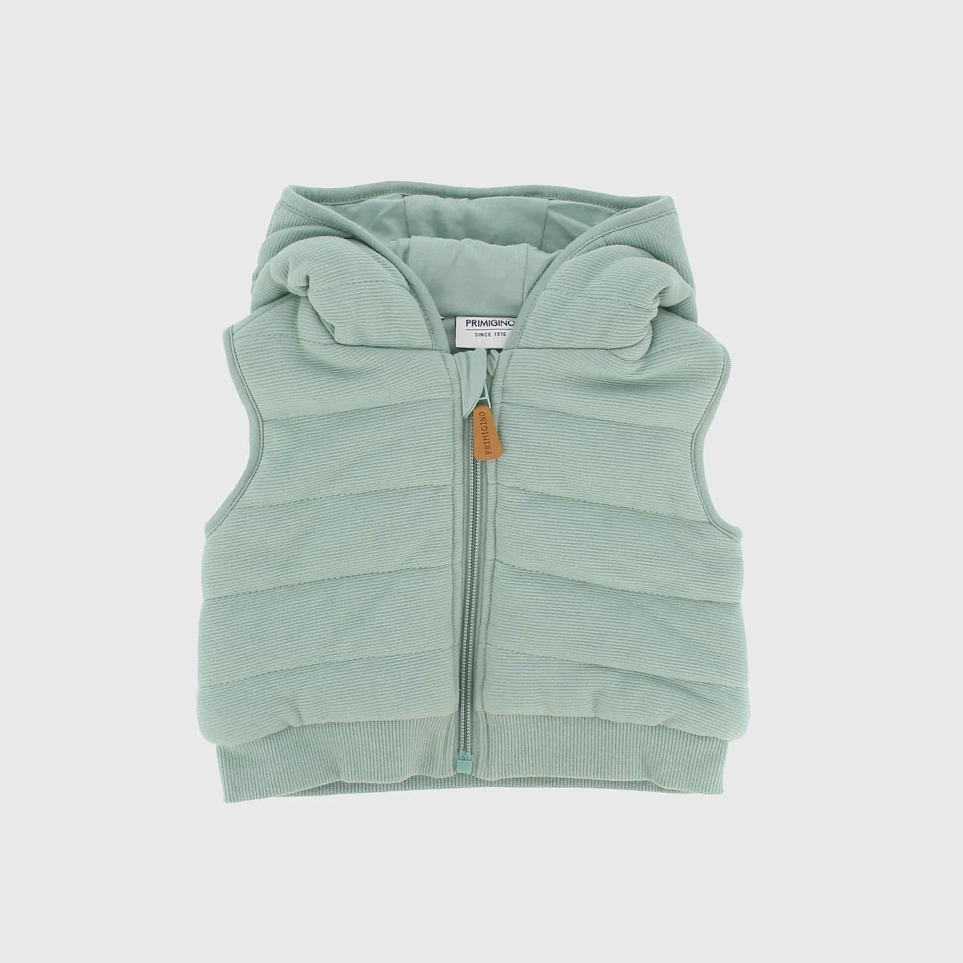 Gilet imbottito in cotone da Neonato, VERDE