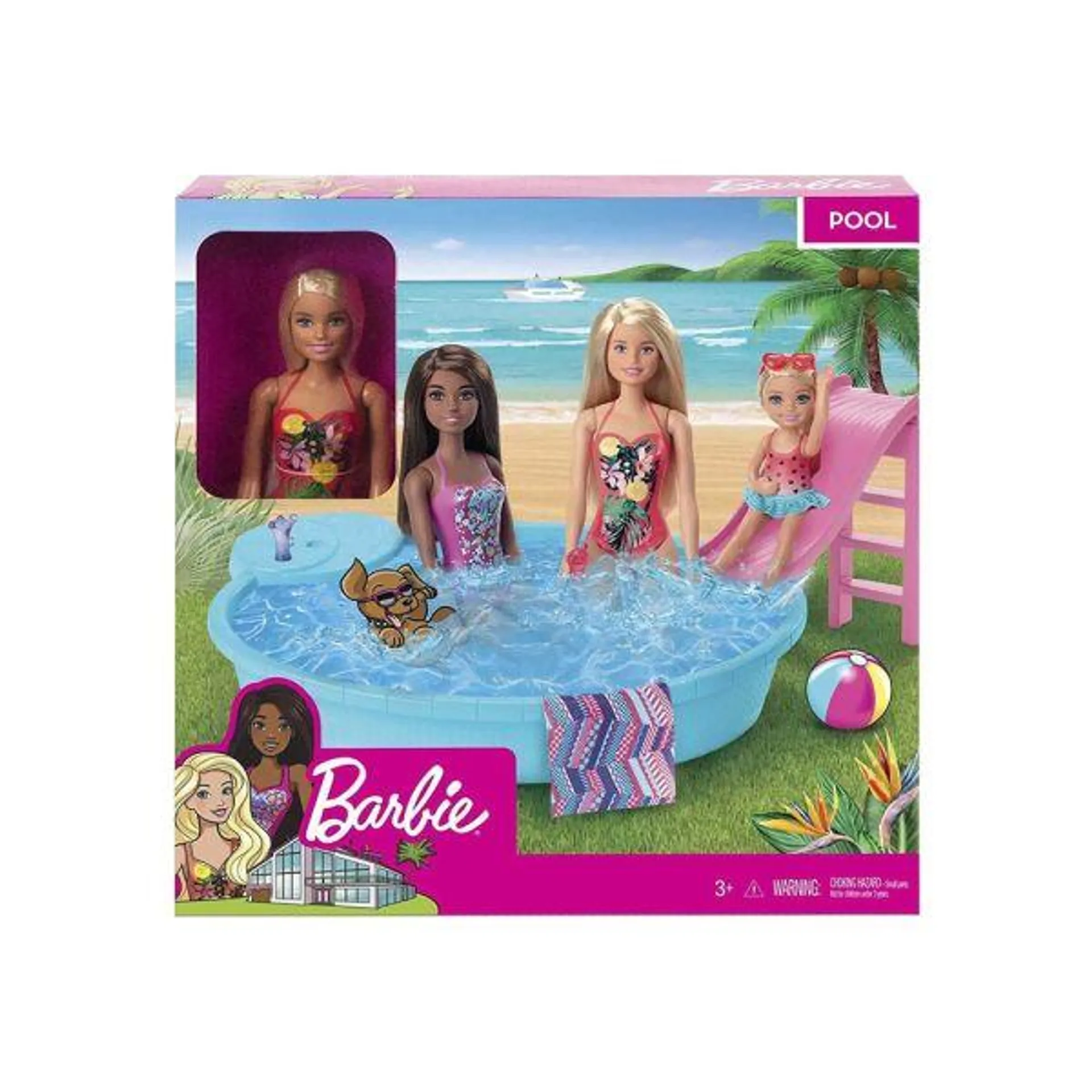 Bambola Barbie con Piscina - Mattel