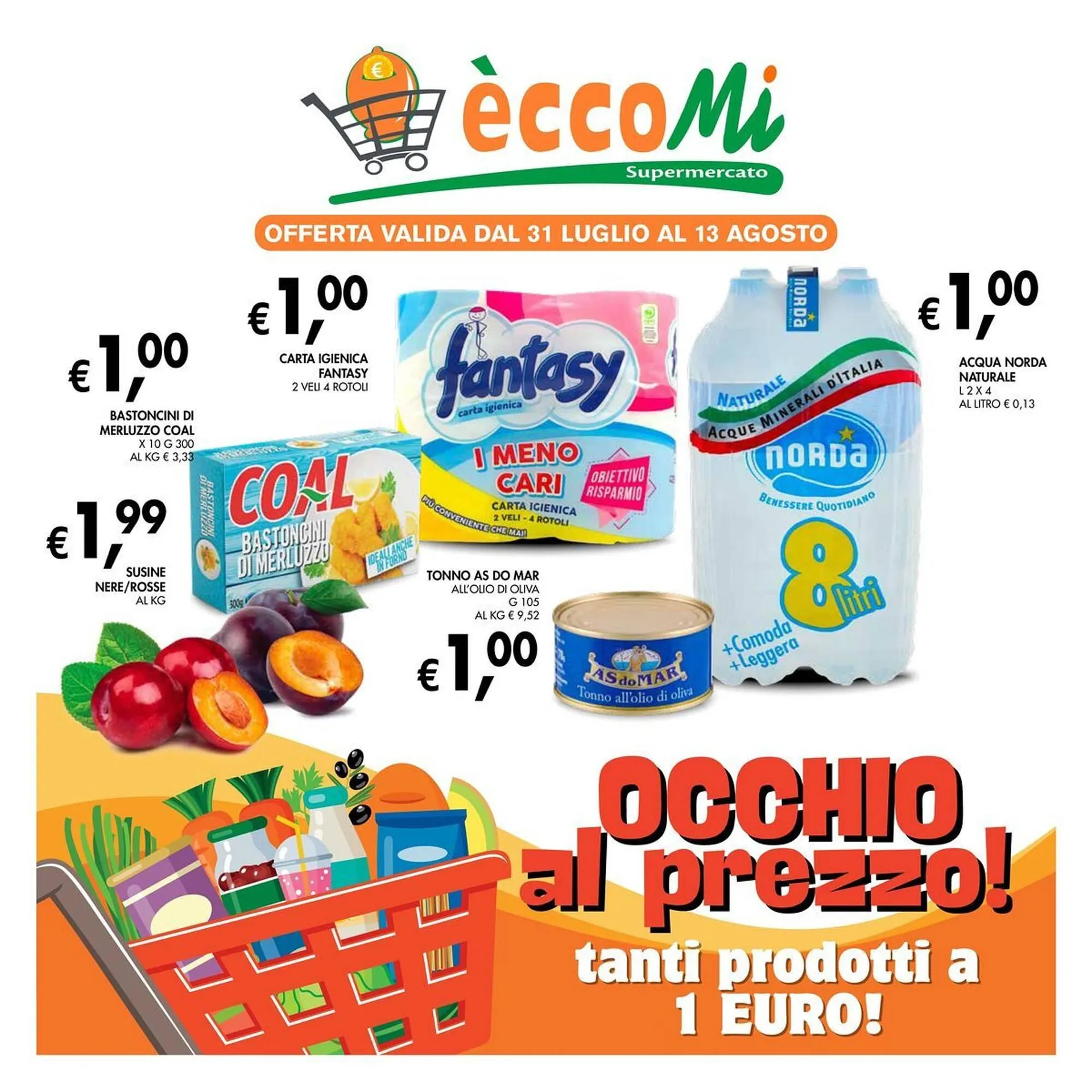 Volantino èccoMI da 31 luglio a 13 agosto di 2025 - Pagina del volantino 1