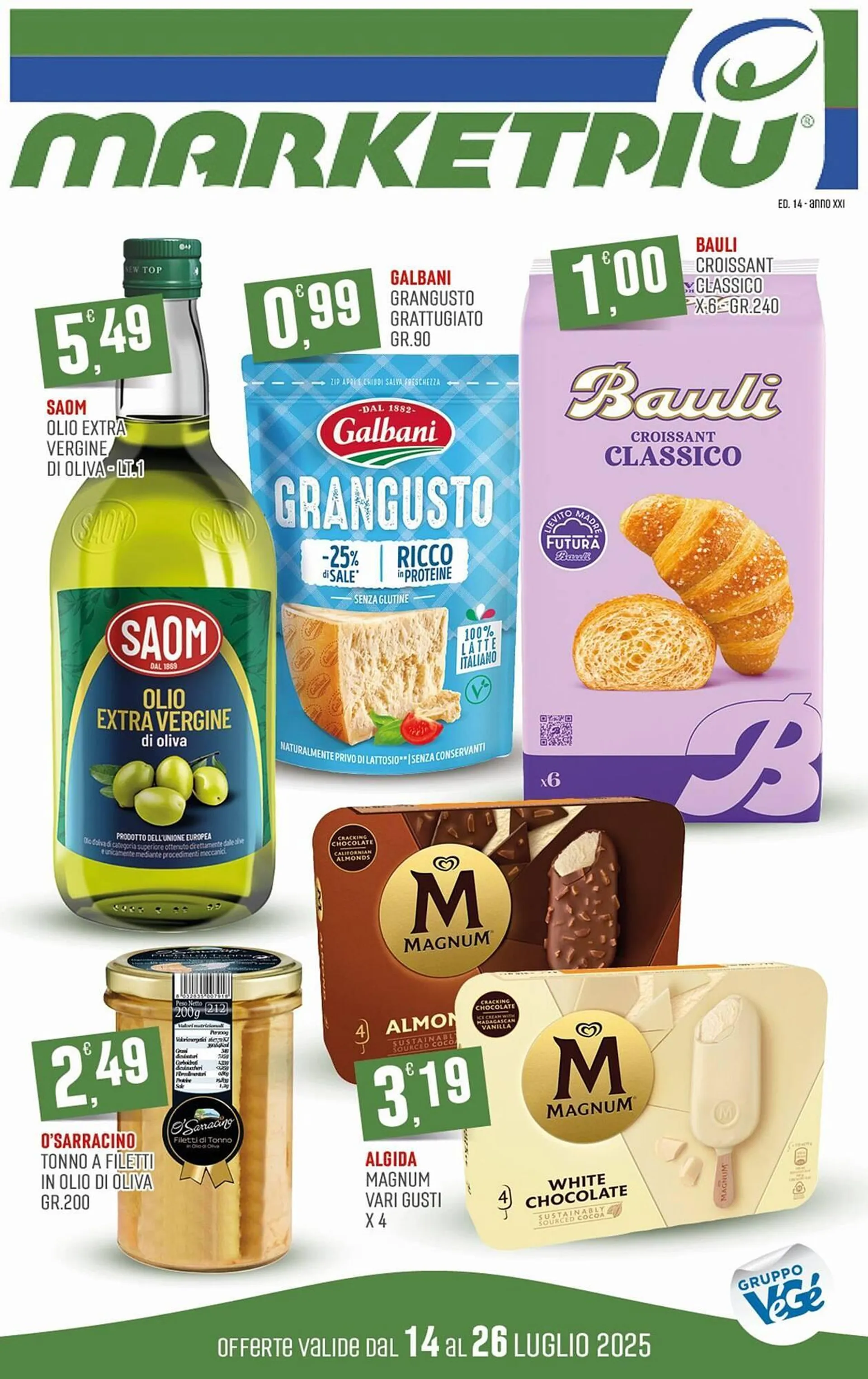 Volantino Marketpiù da 14 luglio a 26 luglio di 2025 - Pagina del volantino 1