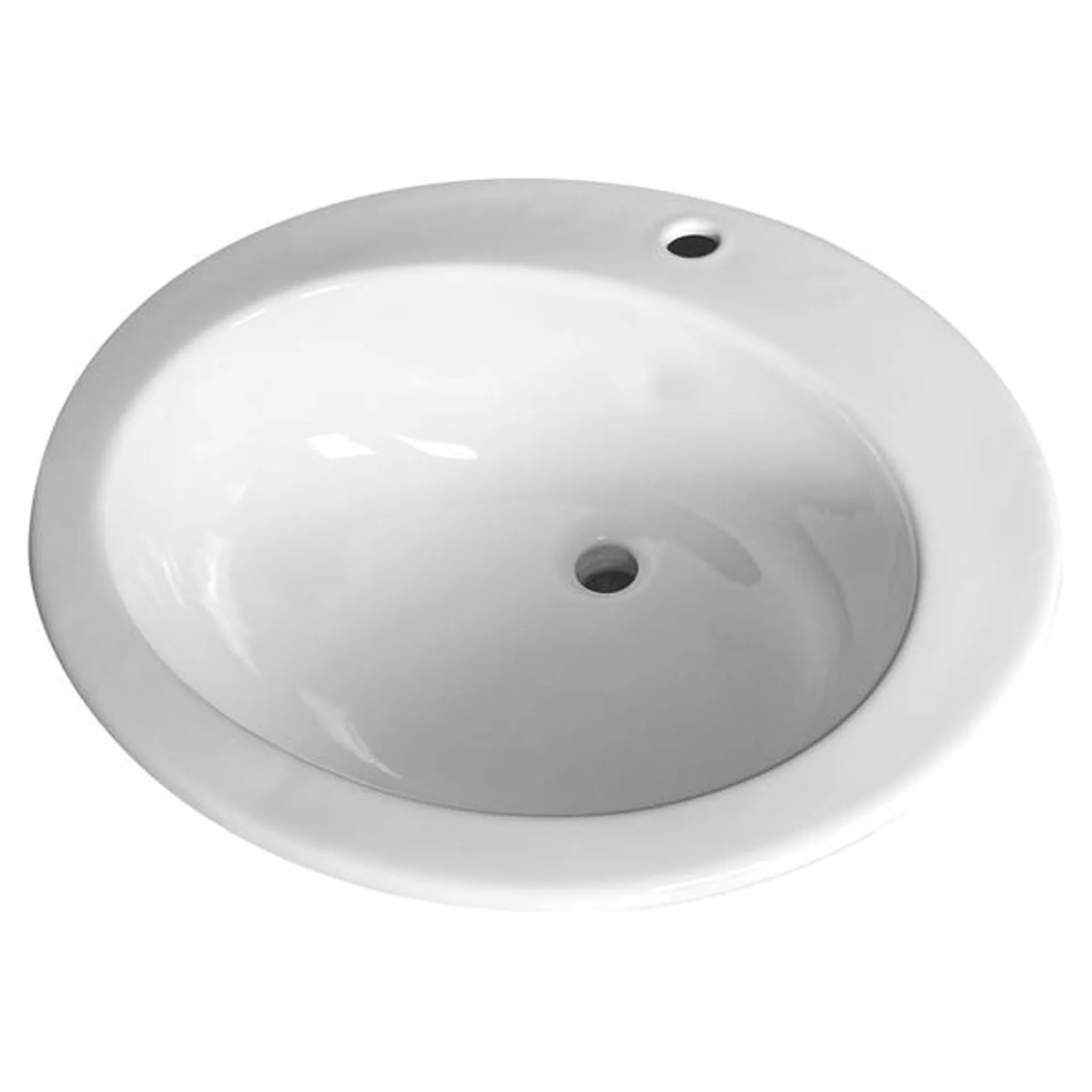 Lavabo soprapiano jollymax 62x52 cm ceramica bianco europa