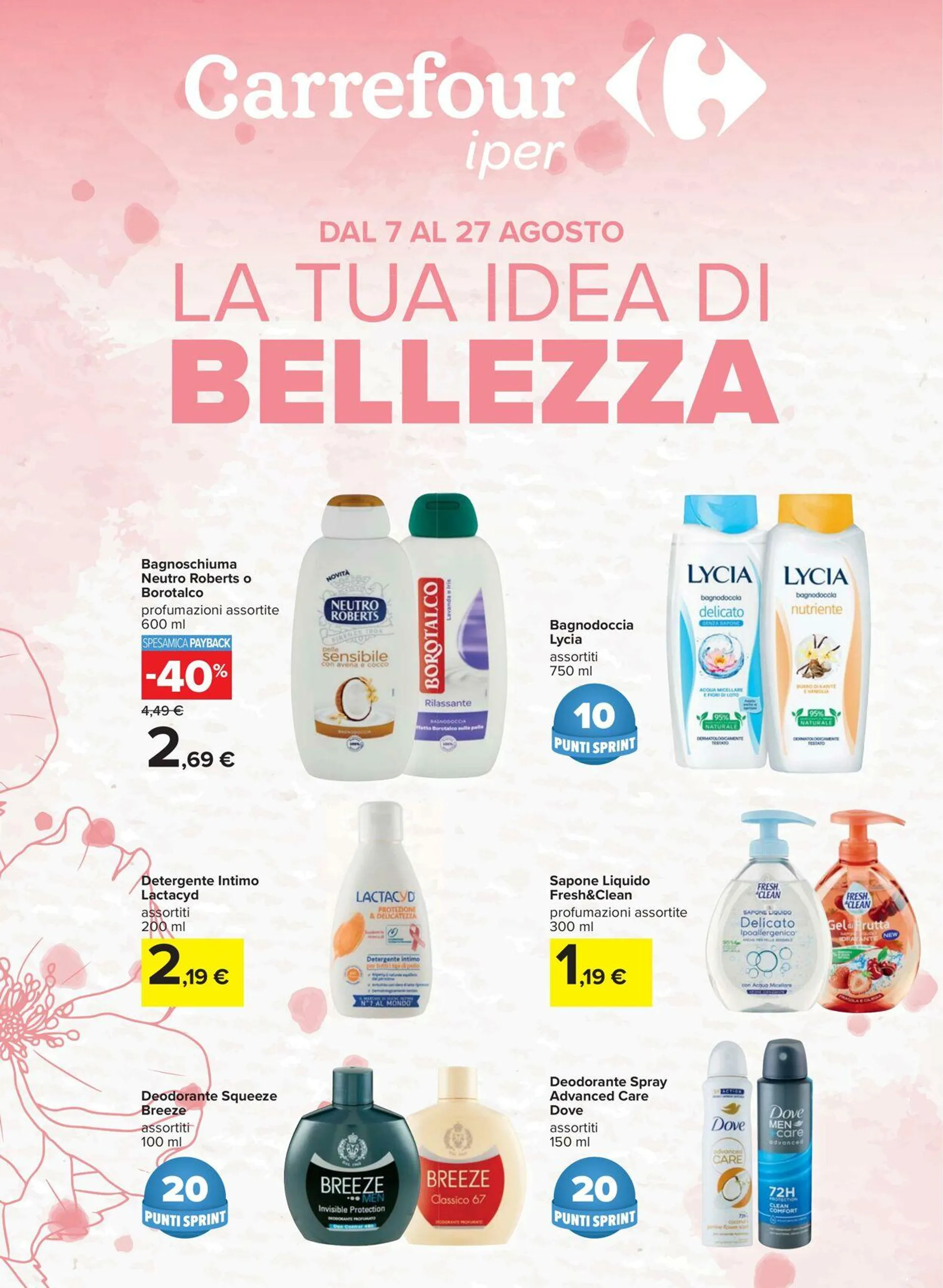 Carrefour Volantino attuale da 7 agosto a 27 agosto di 2025 - Pagina del volantino 1