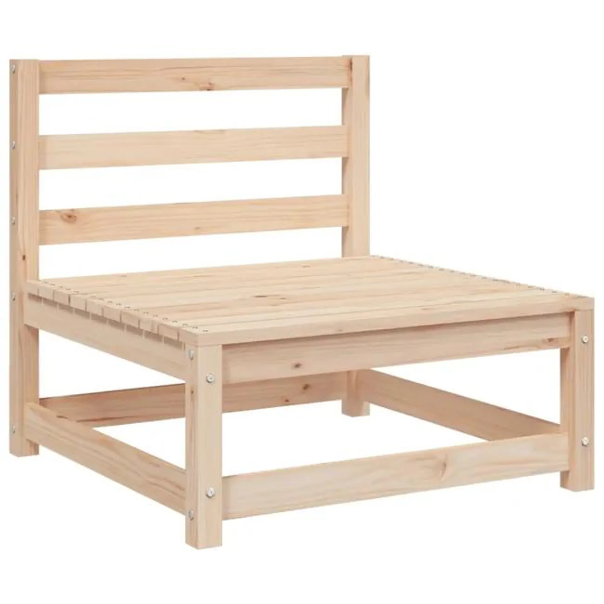 Divano Giardino，Divano per esterno，Sofà Senza Braccioli 70x70x67cm Legno Massello Pino CFW61967