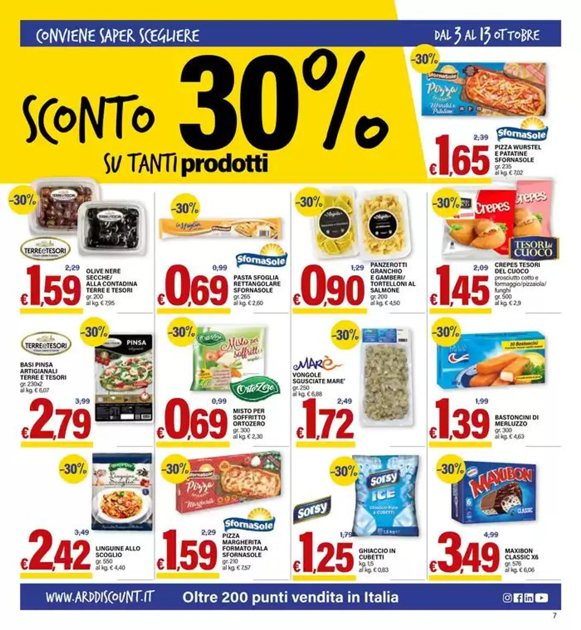 All'interno sconto 30% su tanti prodotti da 3 ottobre a 13 ottobre di 2024 - Pagina del volantino 7