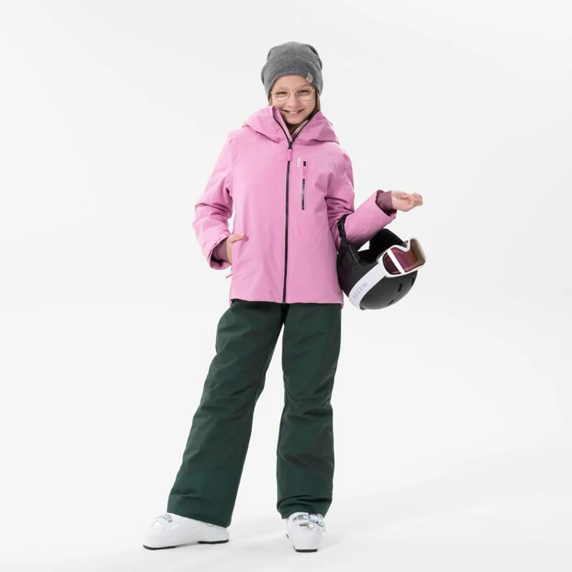 Pantalón con tirantes esquí y nieve impermeable Niños 6-14 años Wedze SKI-P 500