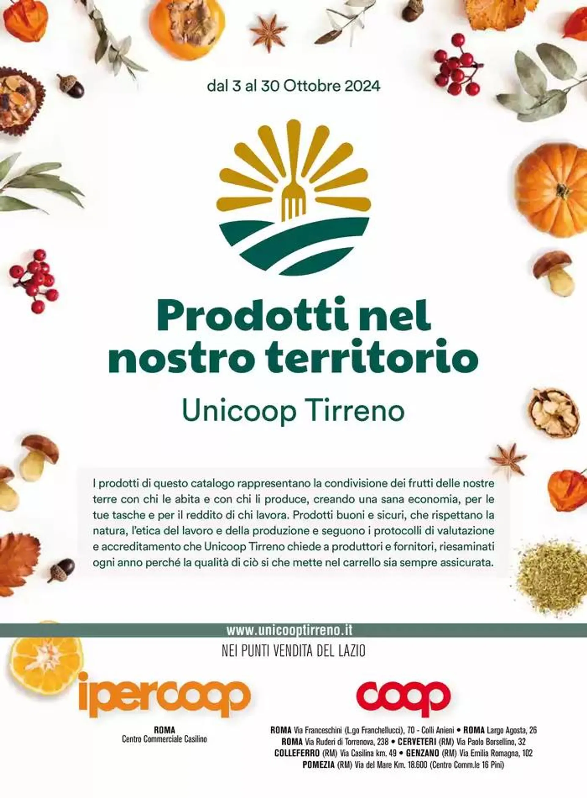 Prodotti nel nostro territorio da 3 ottobre a 30 ottobre di 2024 - Pagina del volantino 1