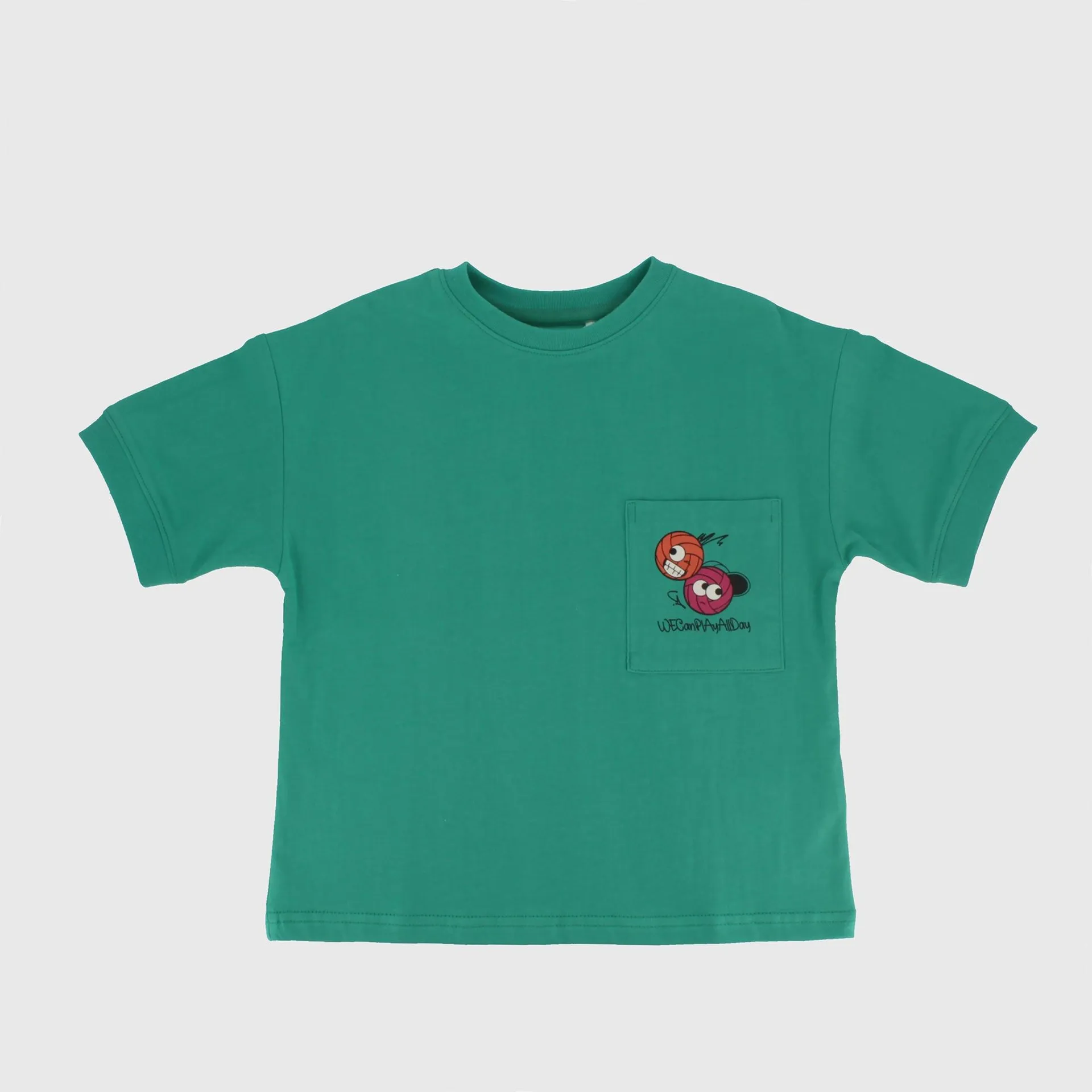 Maglietta oversize in jersey da Bambino, VERDE