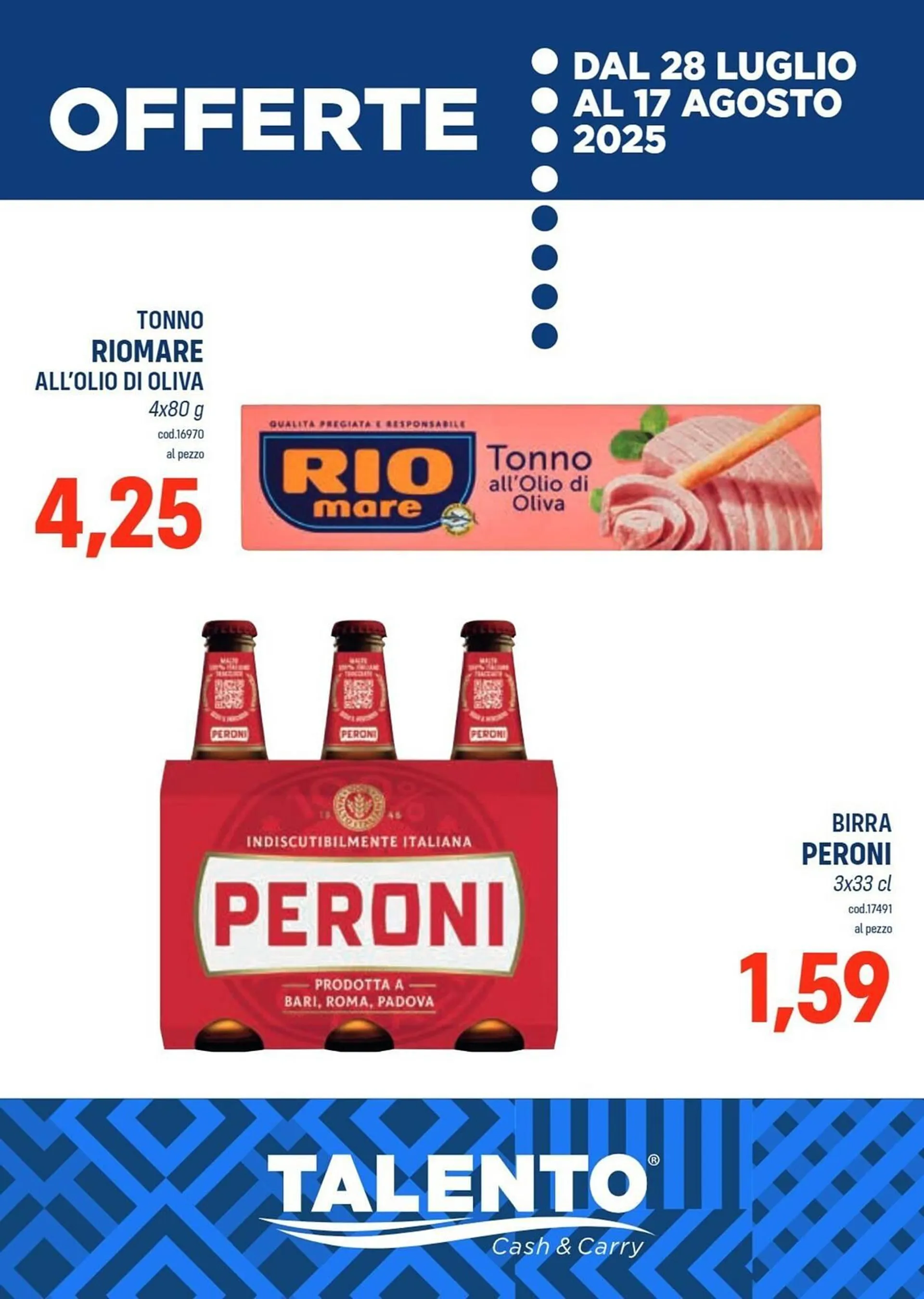 Volantino Talento Professional Store da 28 luglio a 17 agosto di 2025 - Pagina del volantino 1