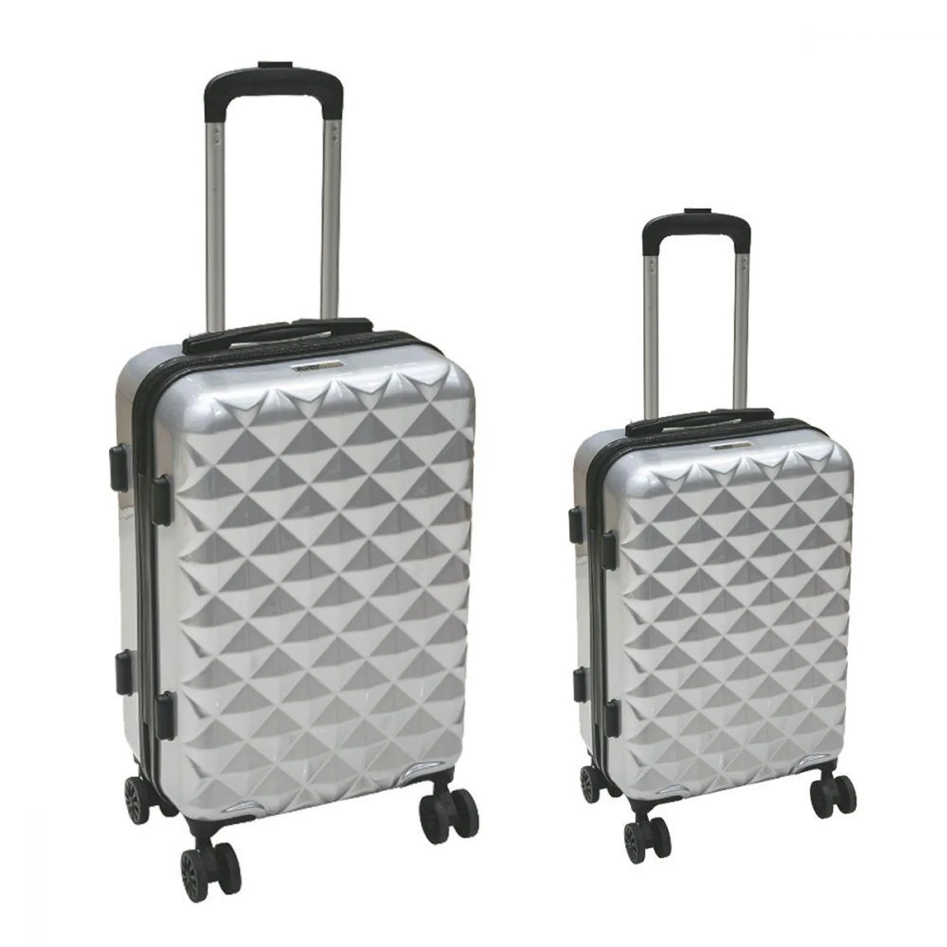 Valigie Trolley Diamond Silver 2pz