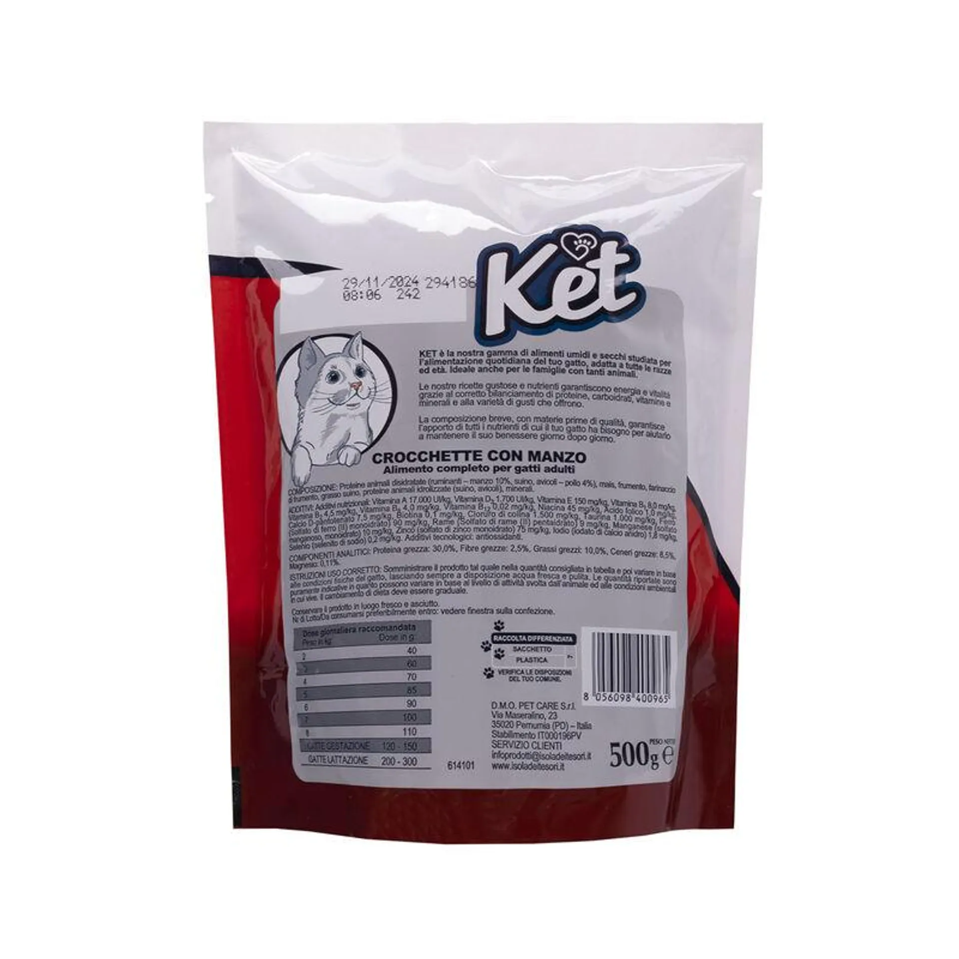 Ket Cat Adult Manzo 500 gr