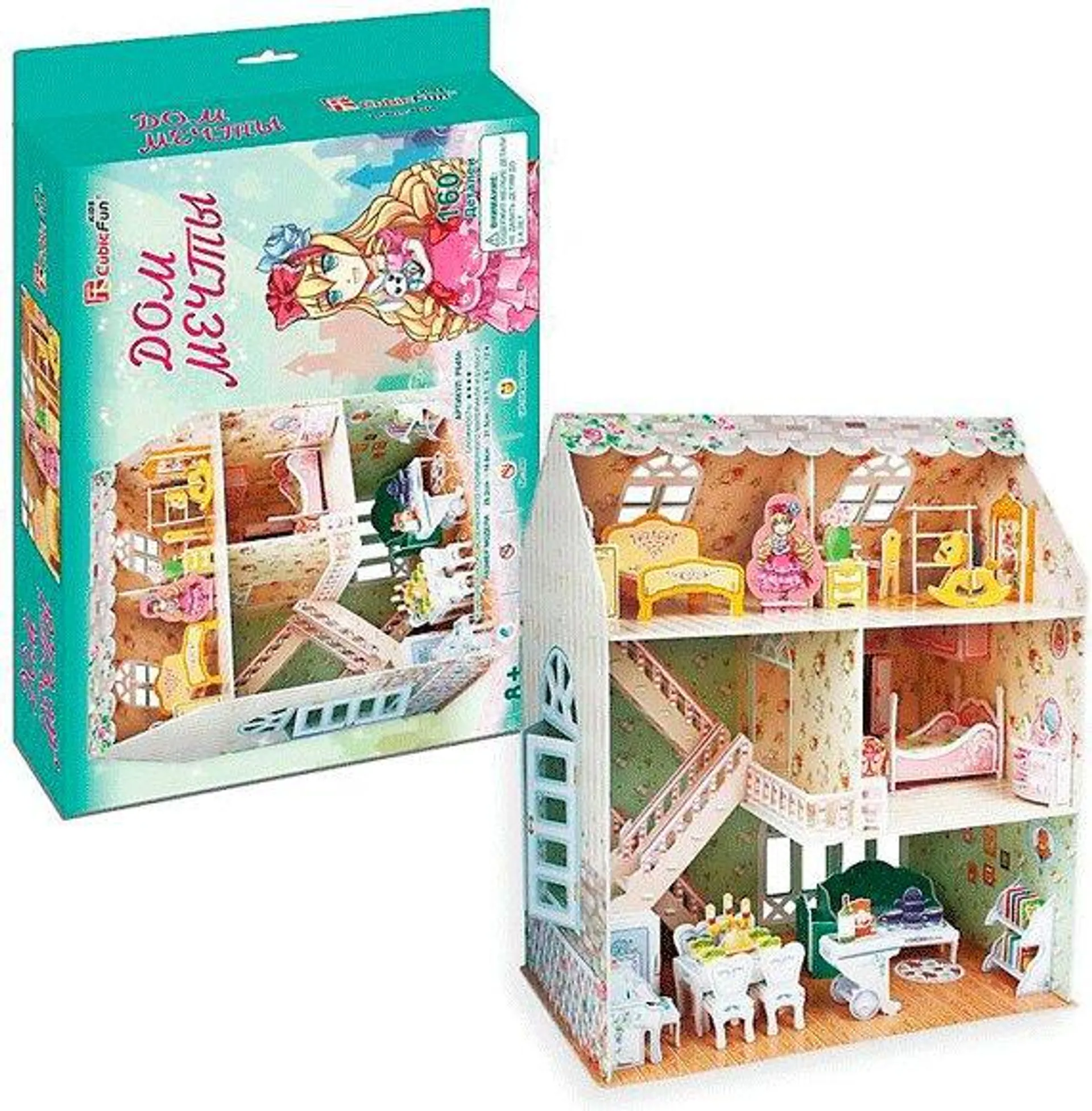 Puzzle 3d Casa Delle Bambole P645h