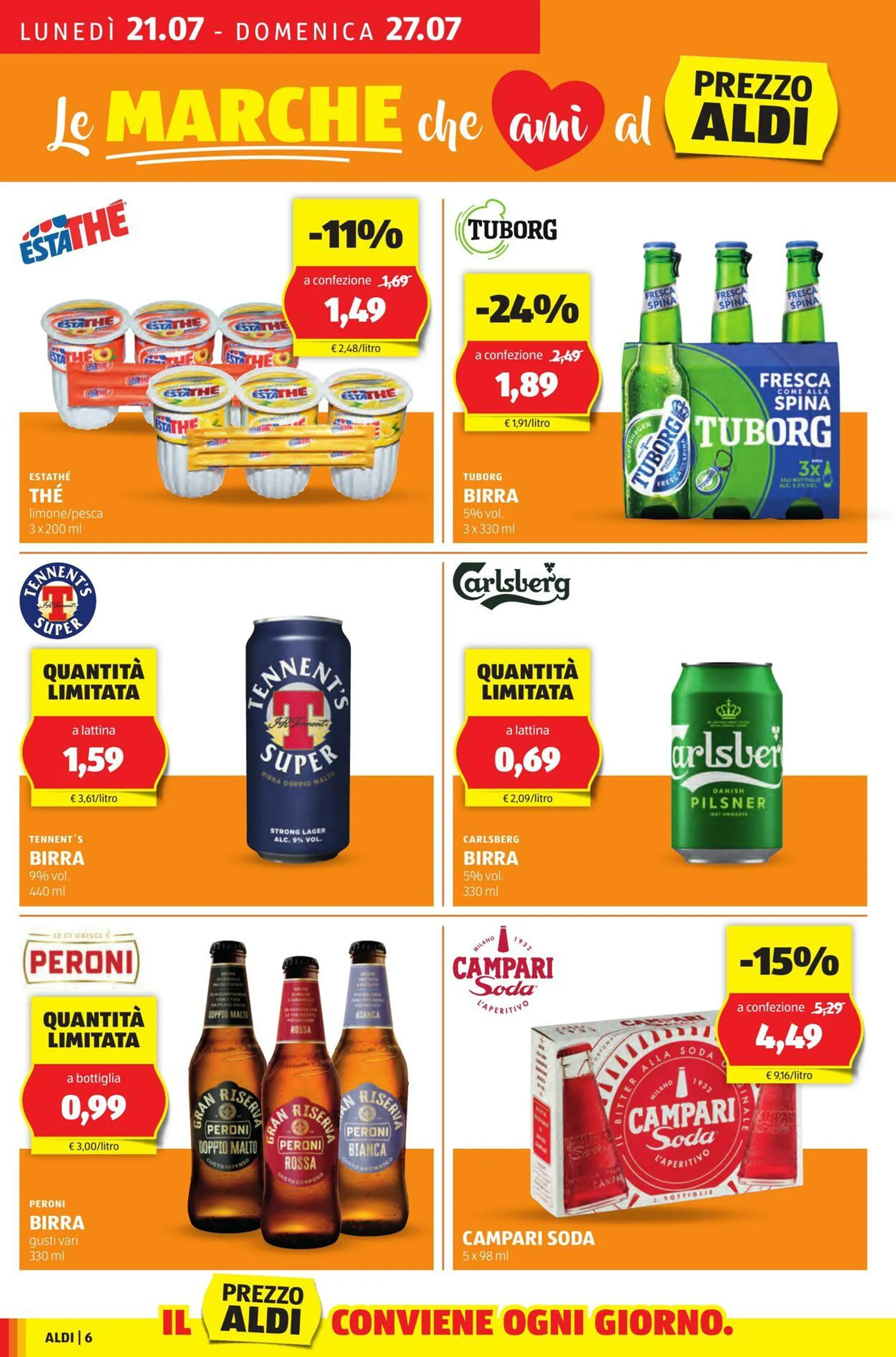 Aldi Volantino attuale da 21 luglio a 27 luglio di 2025 - Pagina del volantino 6