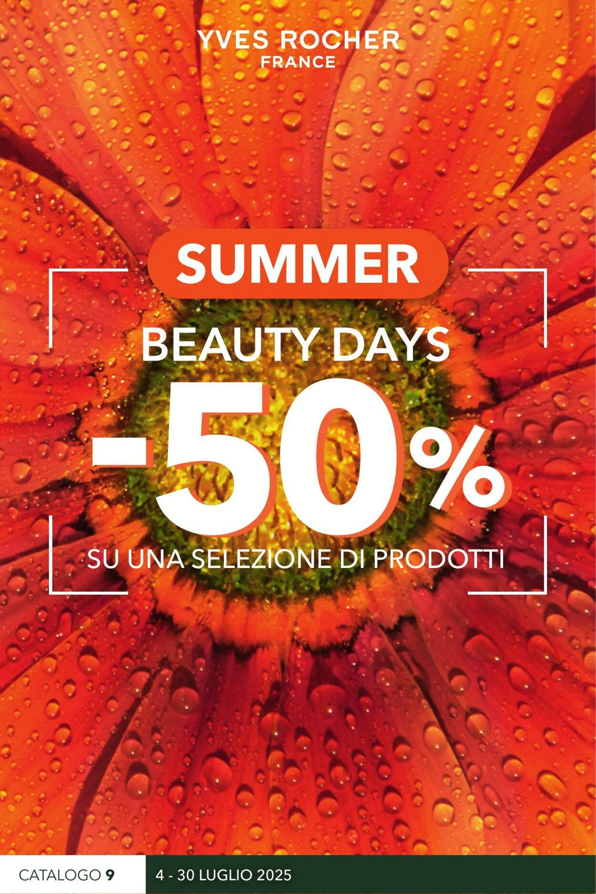 Yves Rocher Volantino attuale da 4 luglio a 30 luglio di 2025 - Pagina del volantino 1