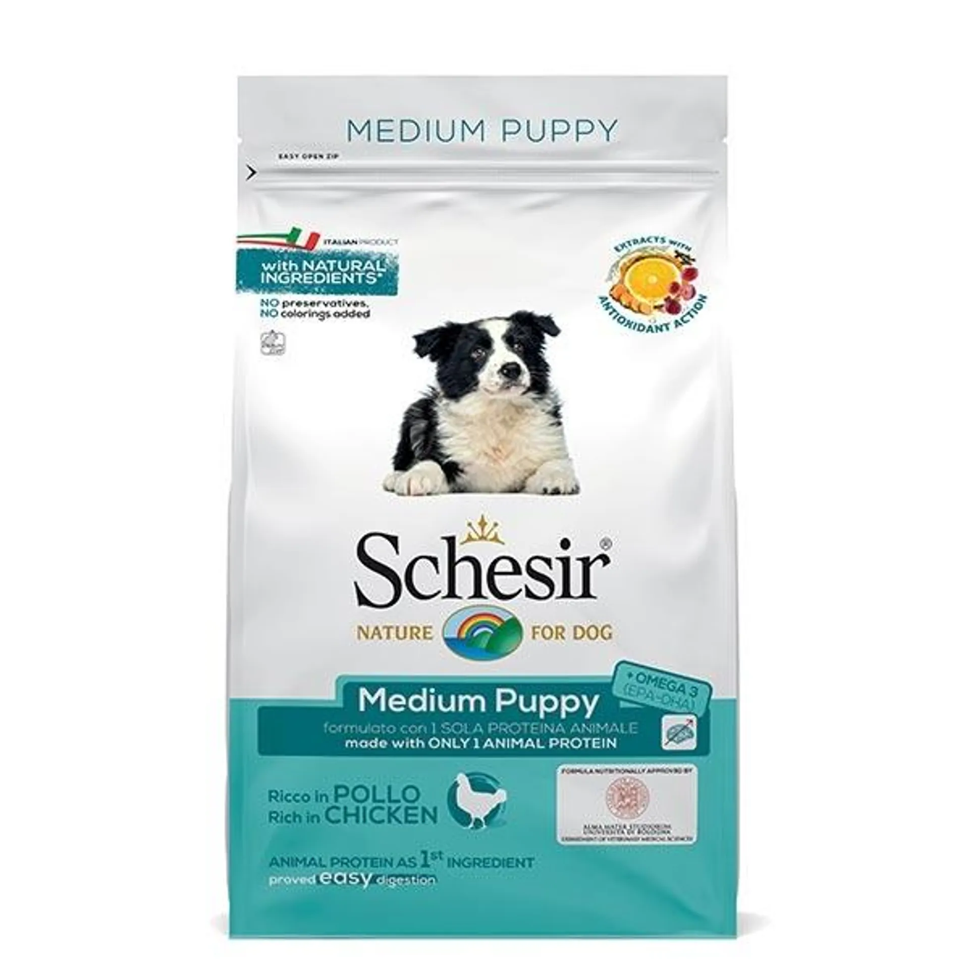 Schesir - Dry Line Medium Puppy Mantenimento con Pollo